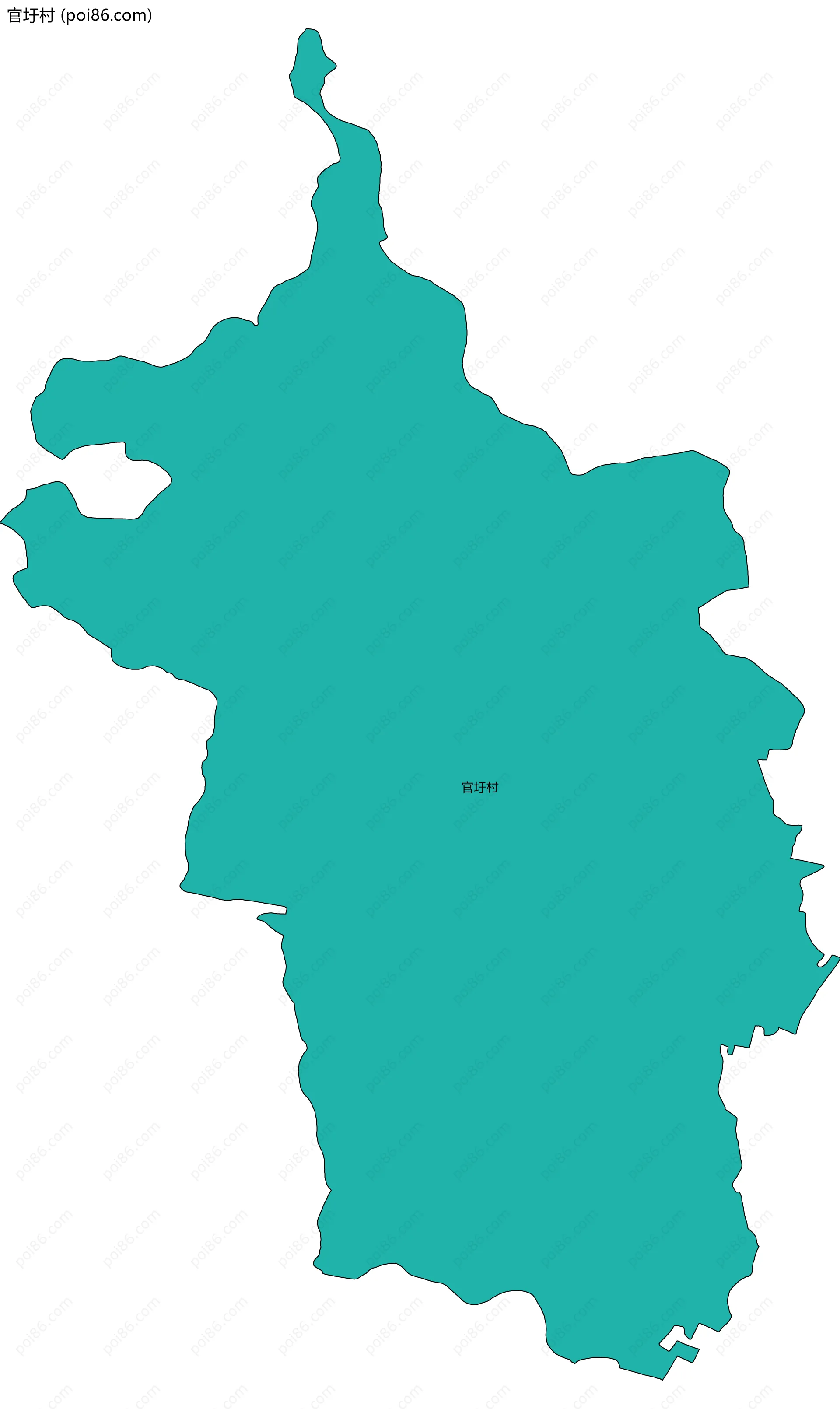 官圩村边界地图