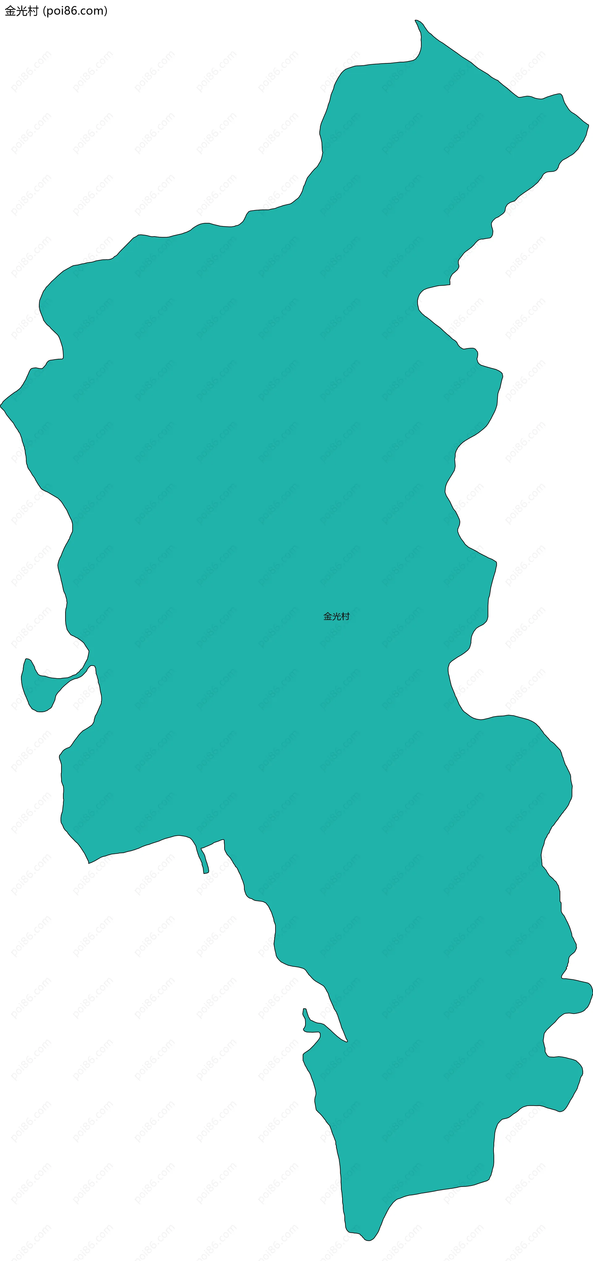 金光村边界地图