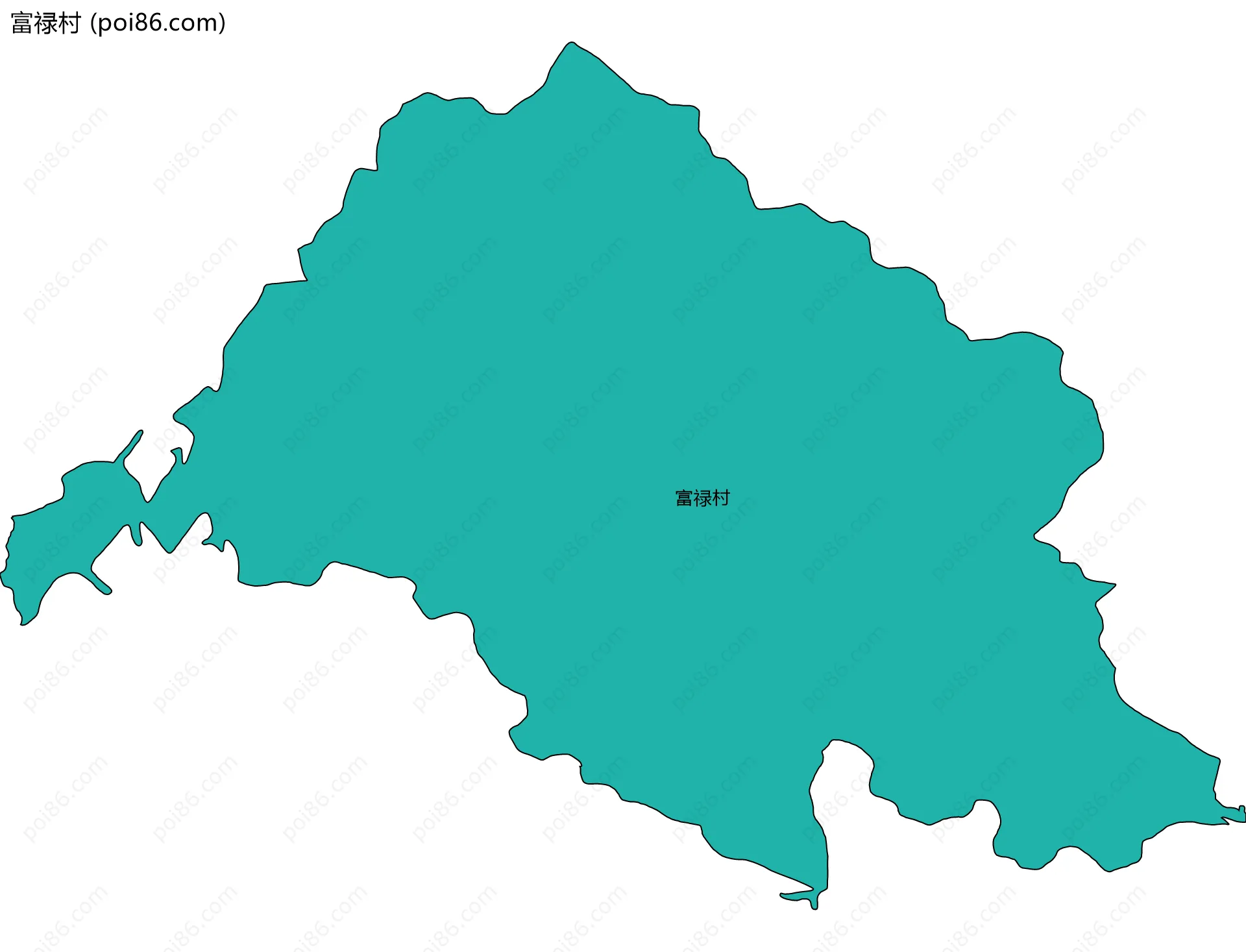 富禄村边界地图