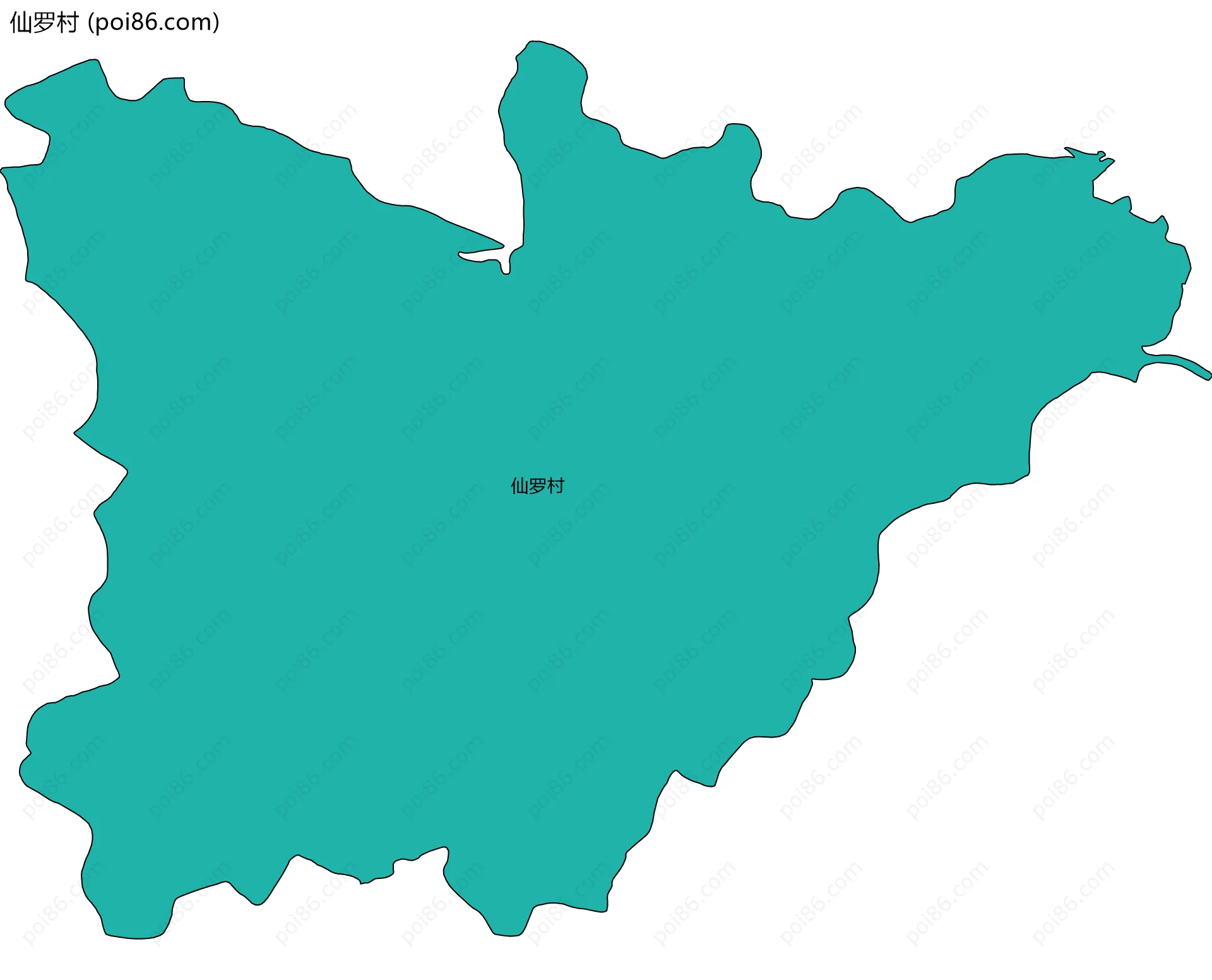 仙罗村边界地图