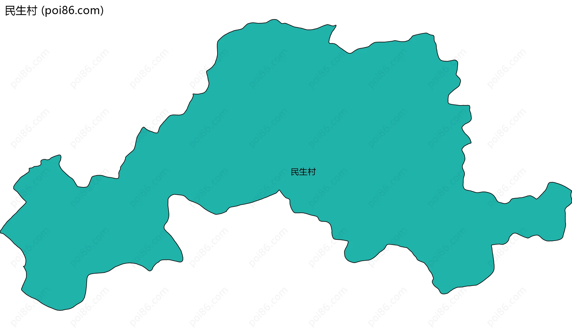 民生村边界地图