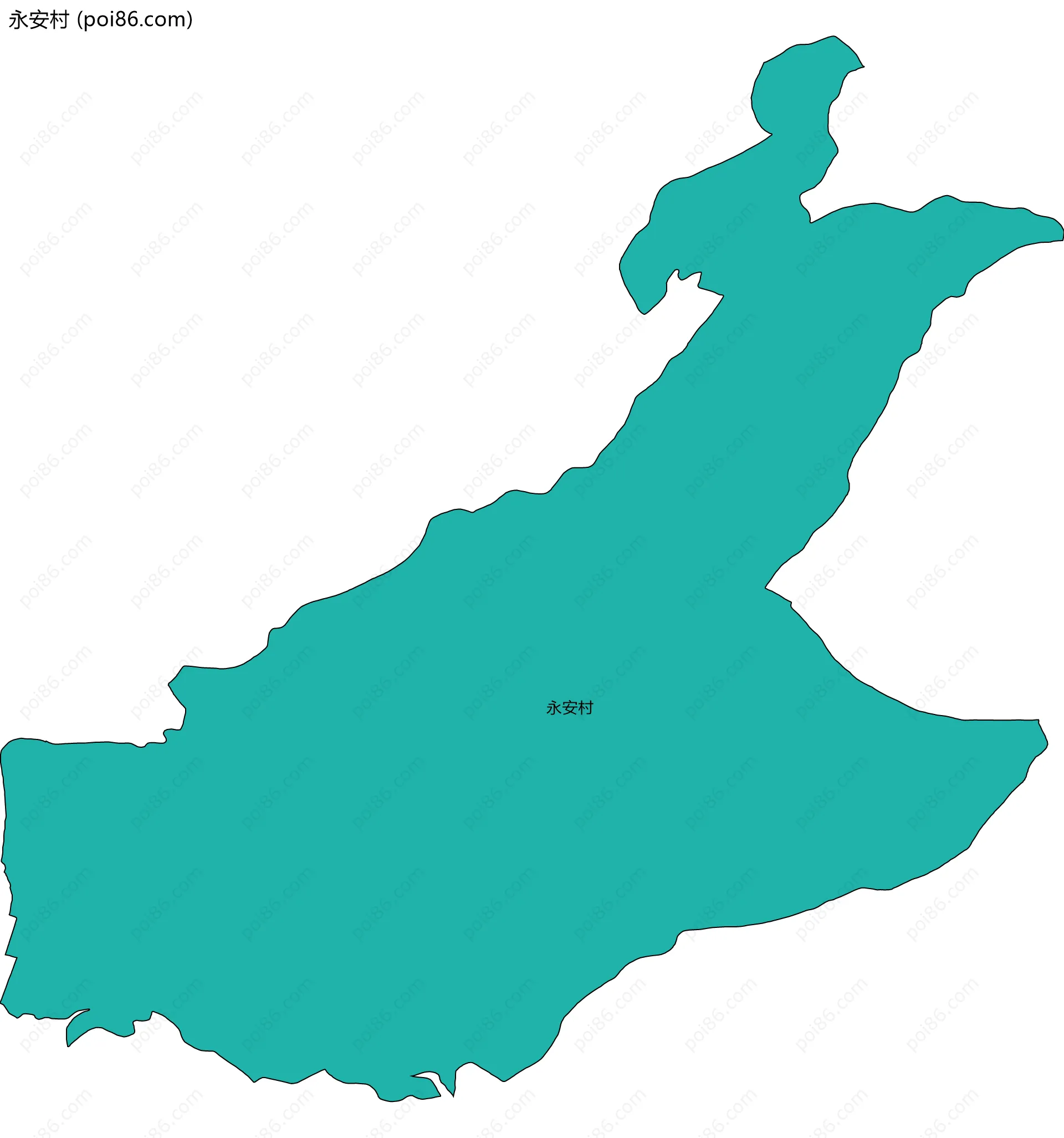 永安村边界地图