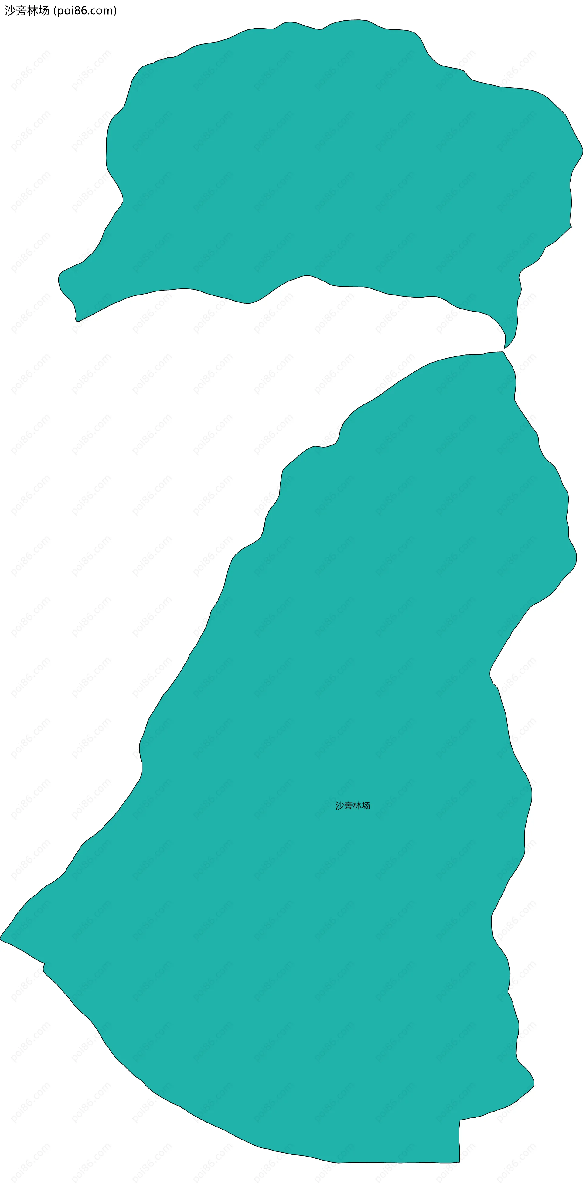 沙旁林场边界地图