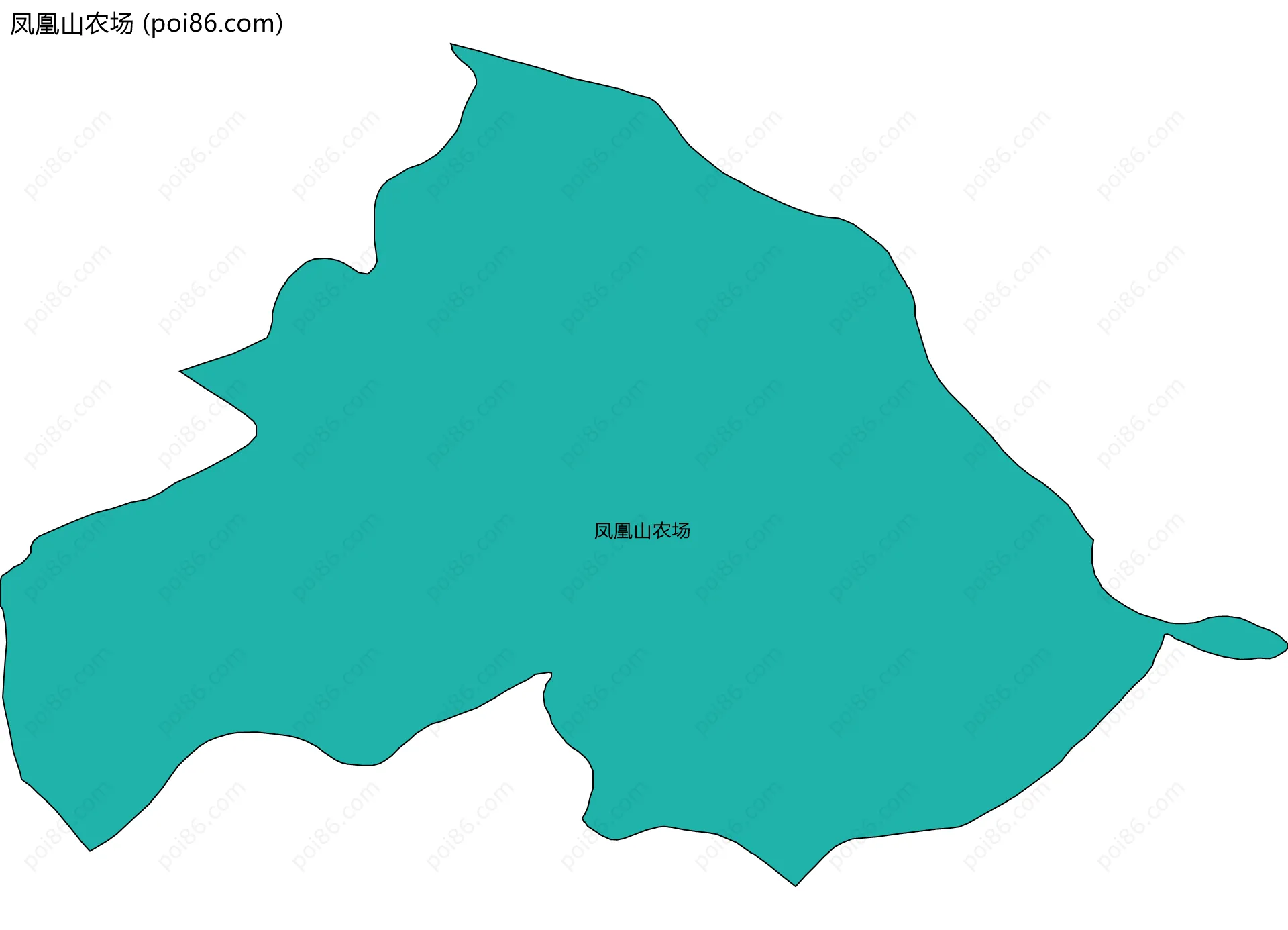凤凰山农场边界地图
