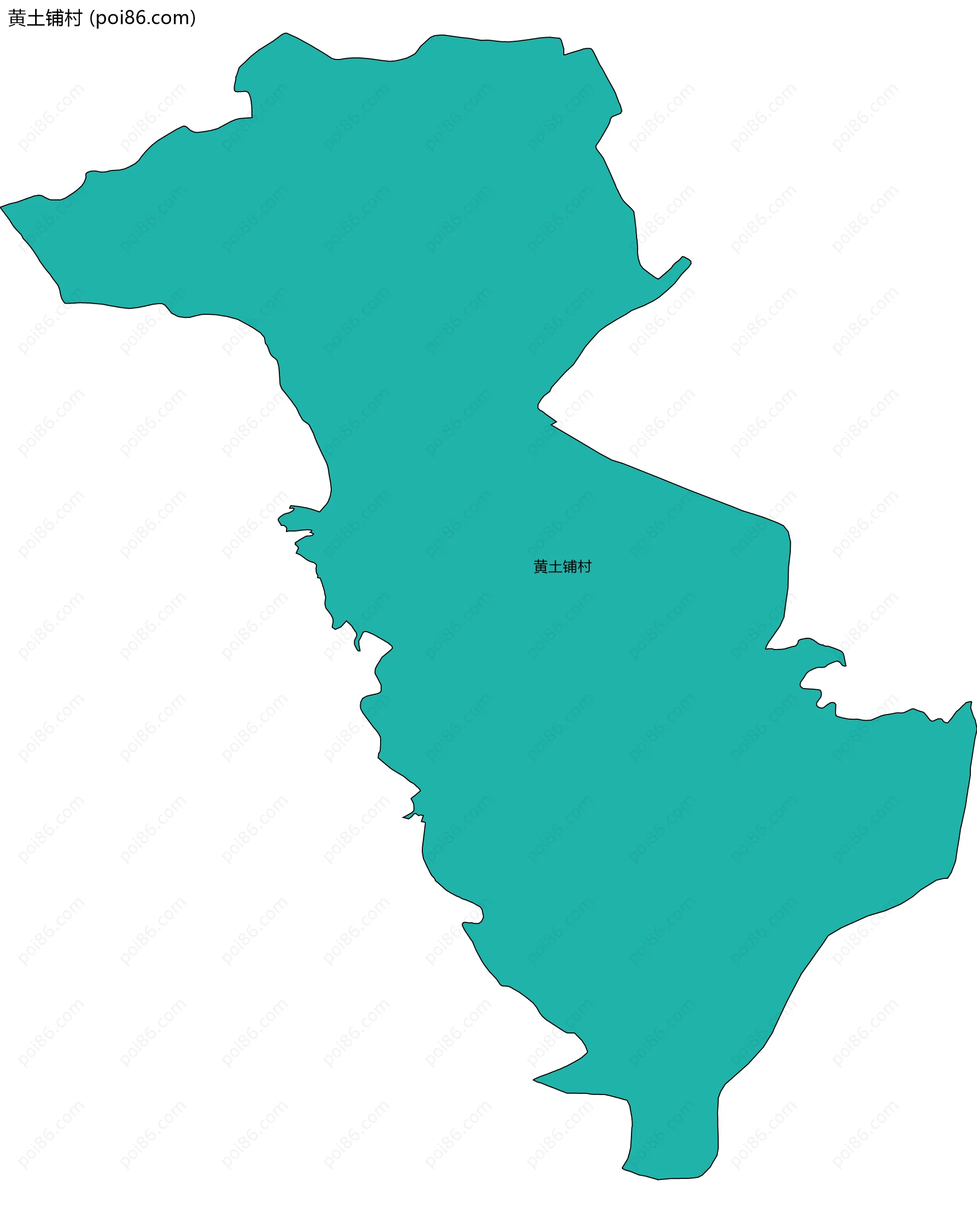 黄土铺村边界地图