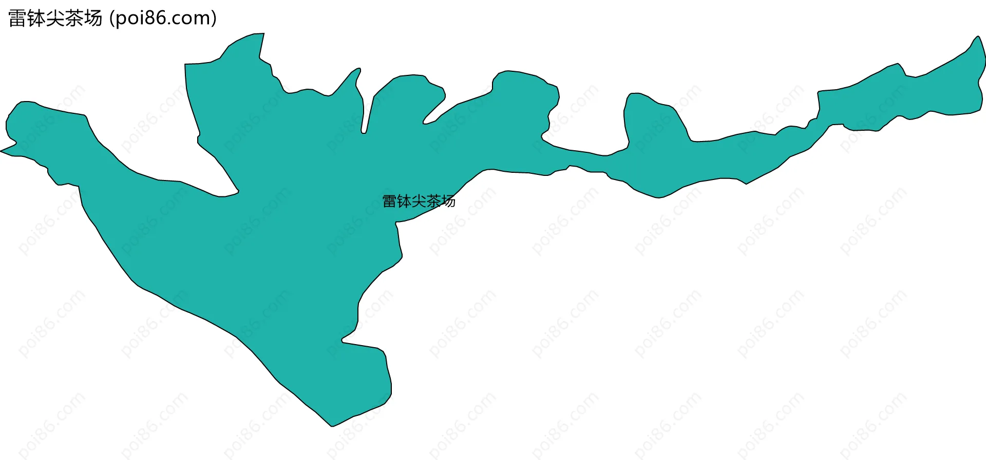 雷钵尖茶场边界地图