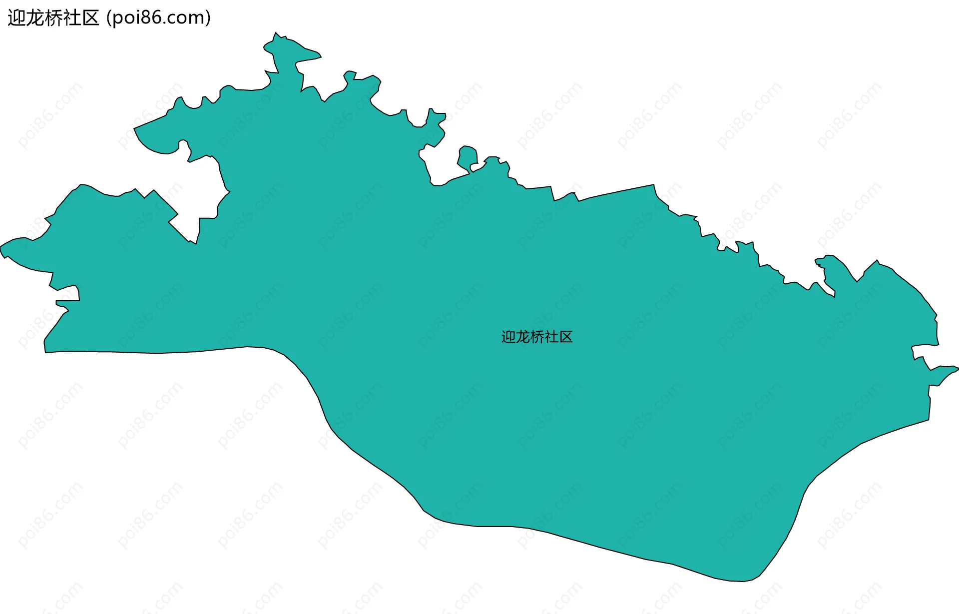 迎龙桥社区边界地图