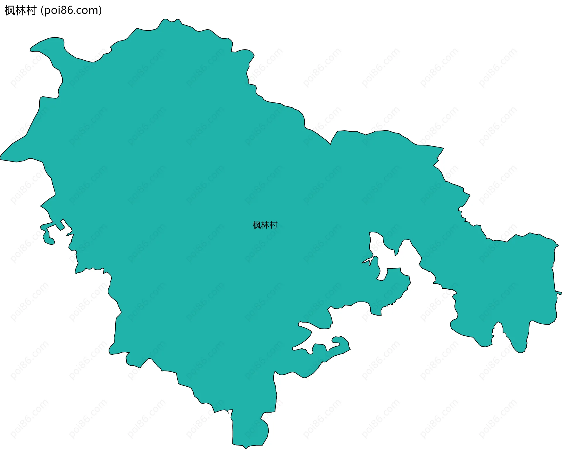 枫林村边界地图