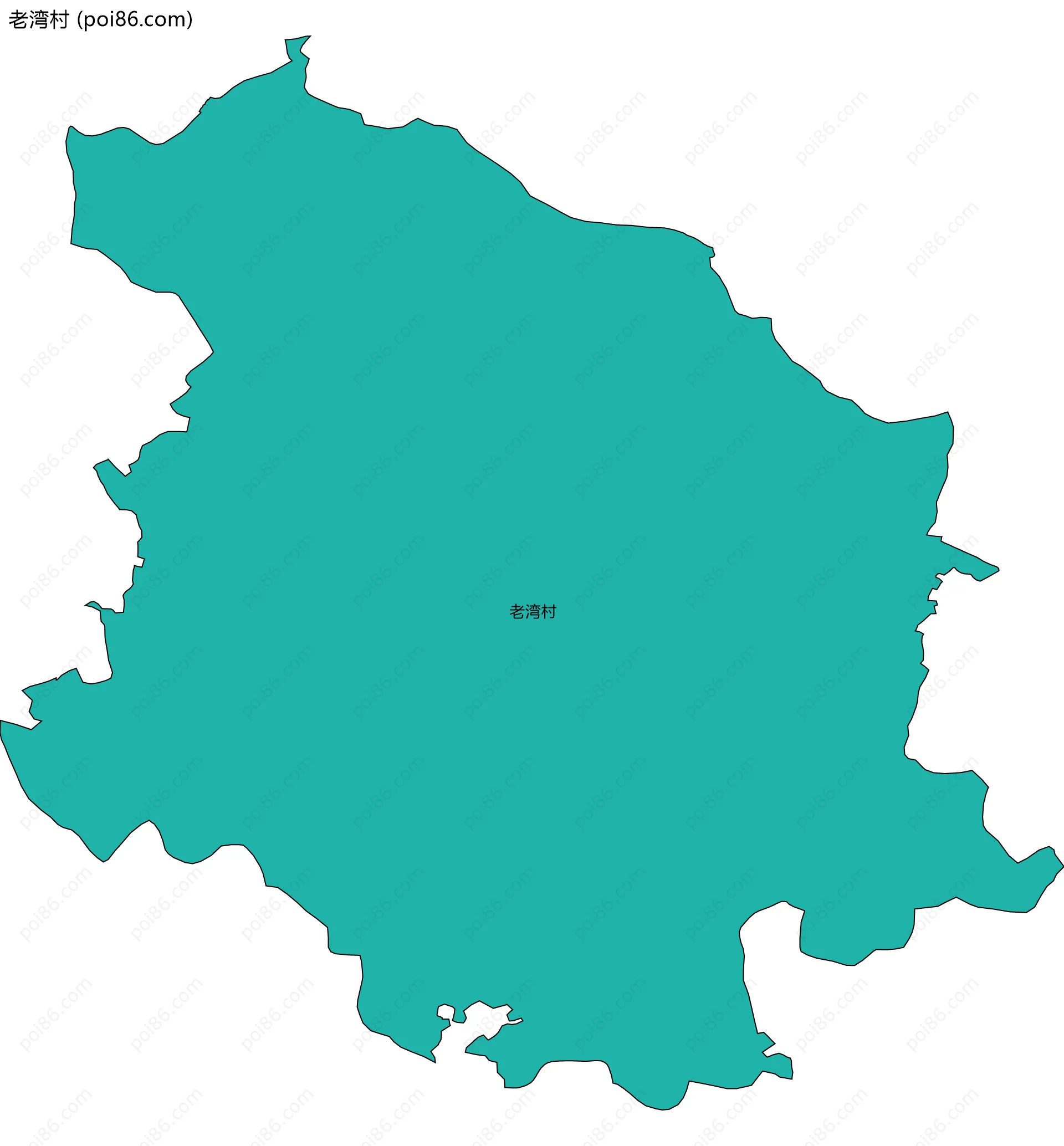 老湾村边界地图