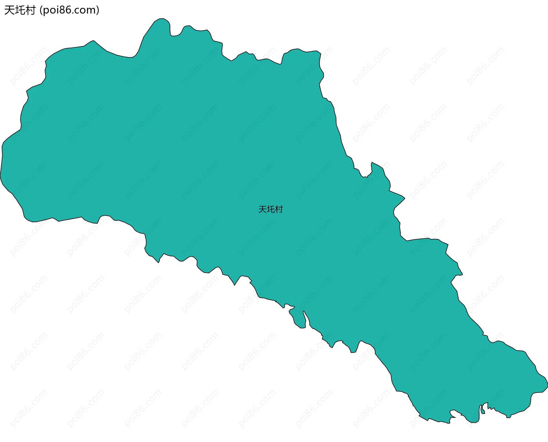 天圫村边界地图