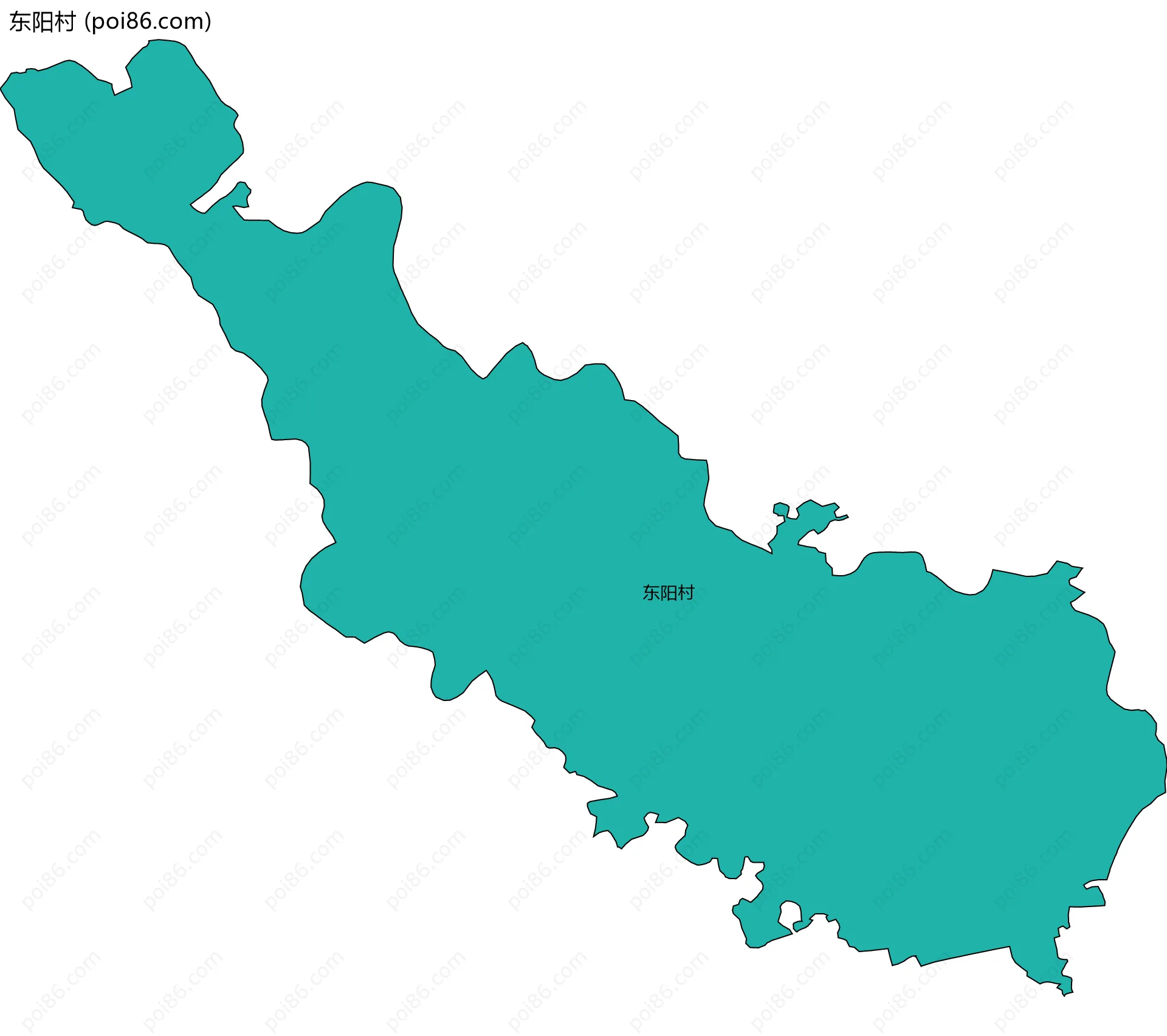 东阳村边界地图