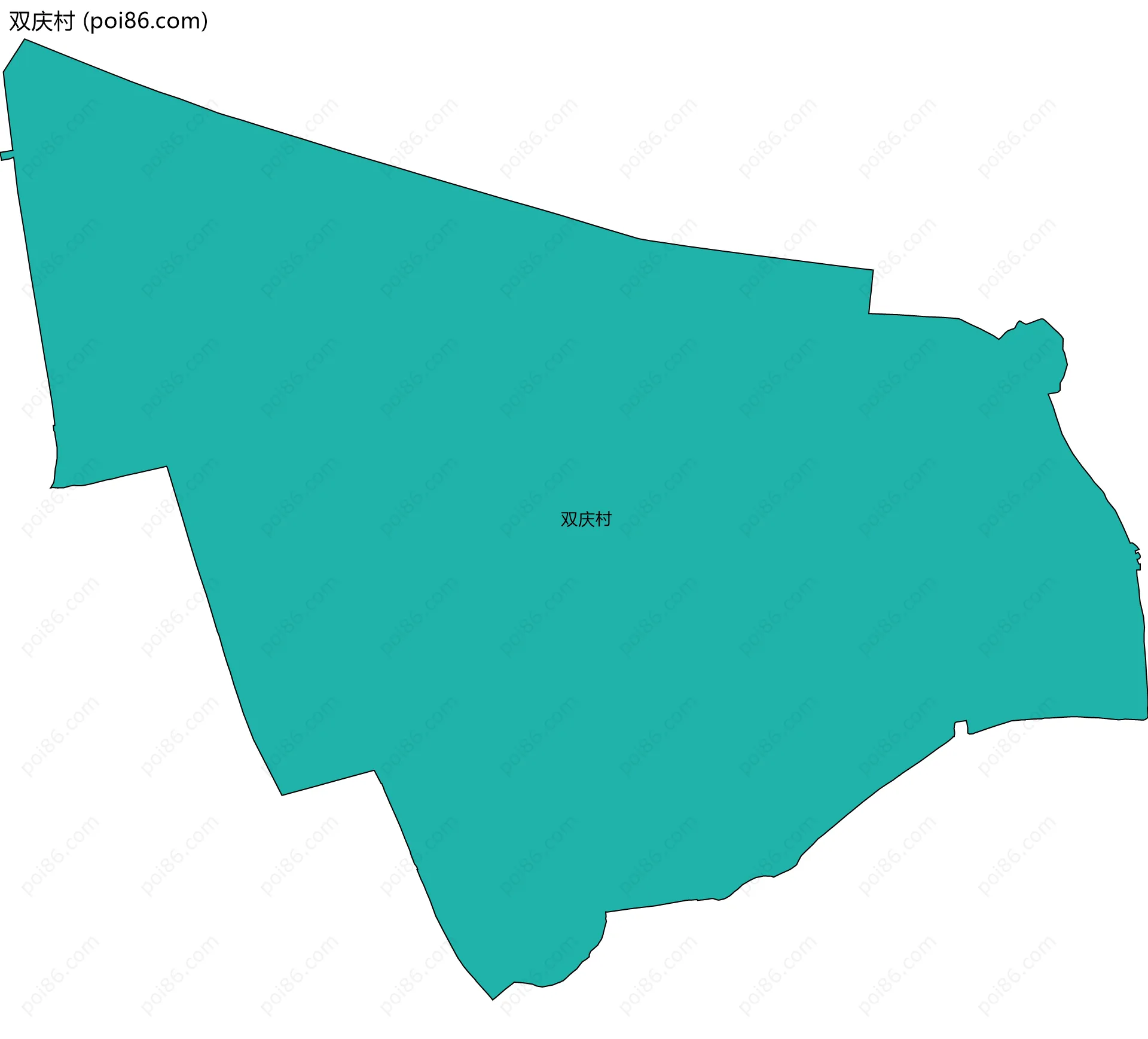 双庆村边界地图