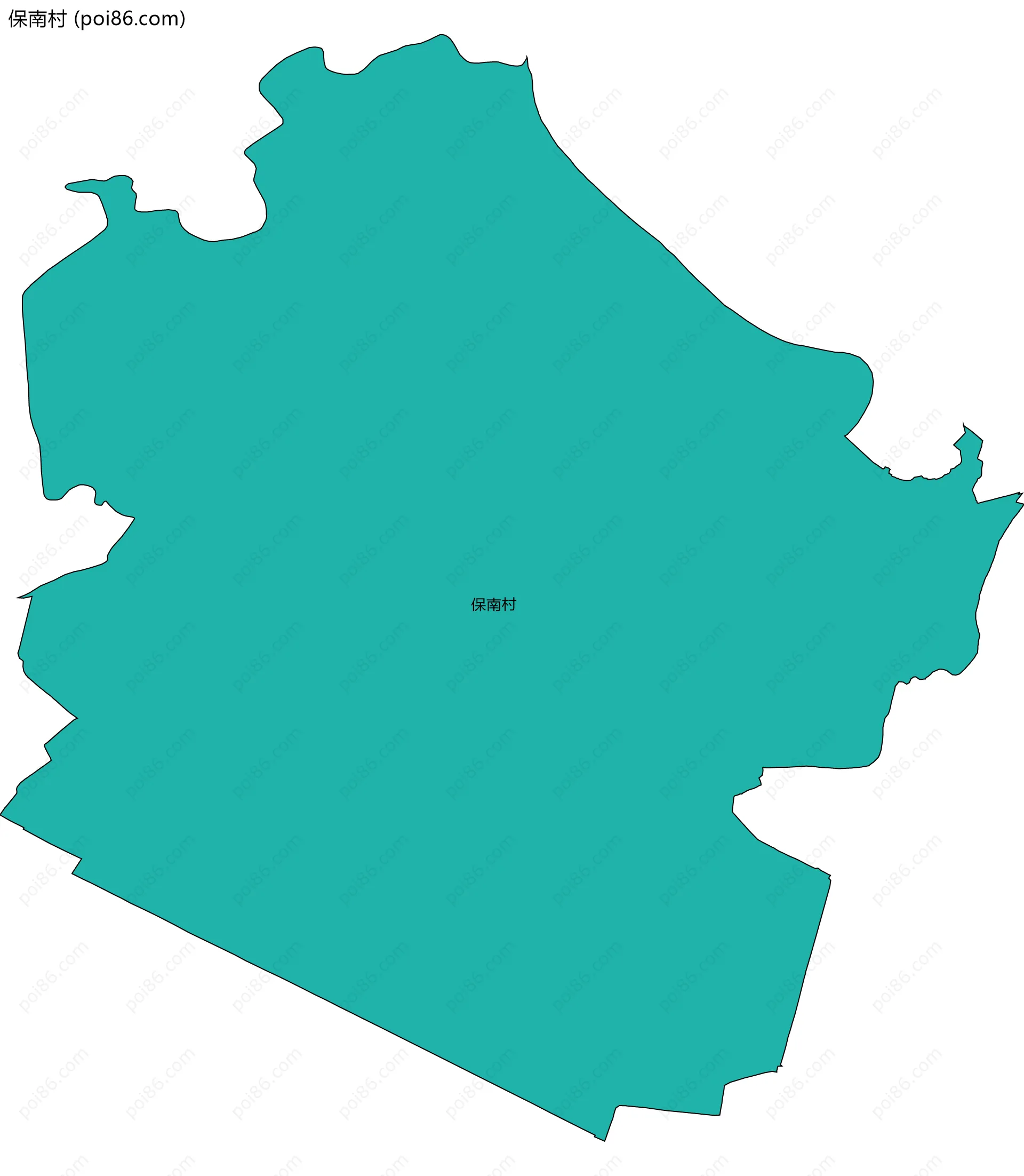 保南村边界地图