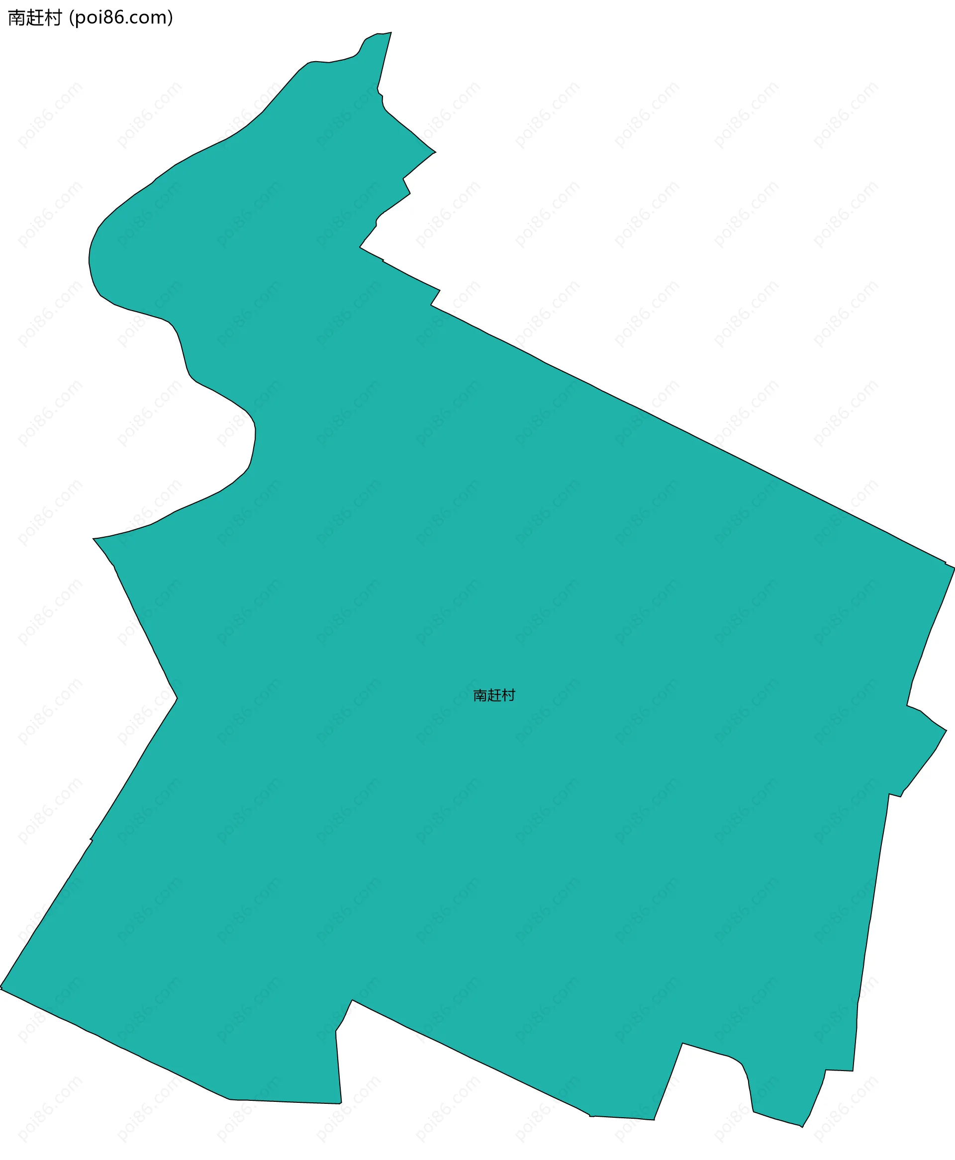 南赶村边界地图