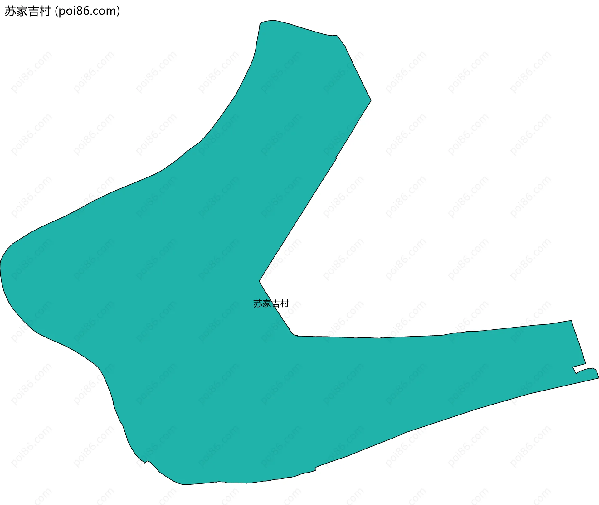 苏家吉村边界地图