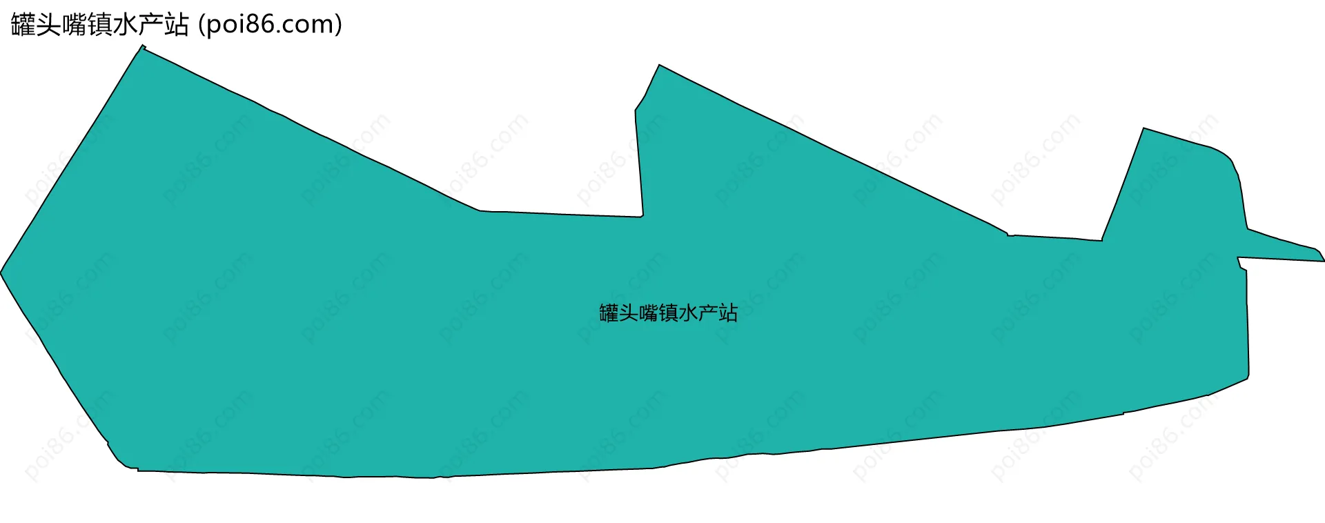 罐头嘴镇水产站边界地图