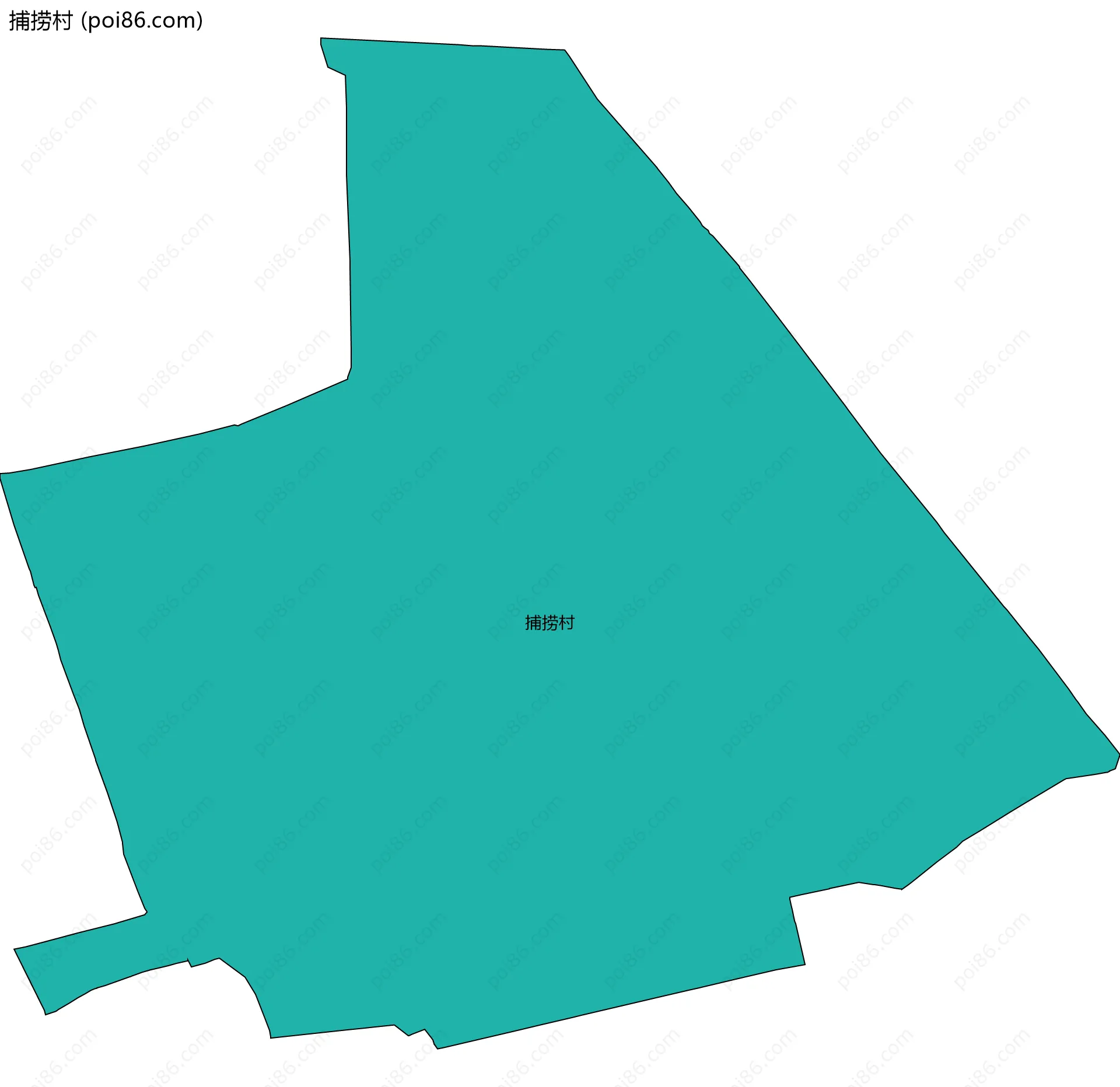 捕捞村边界地图