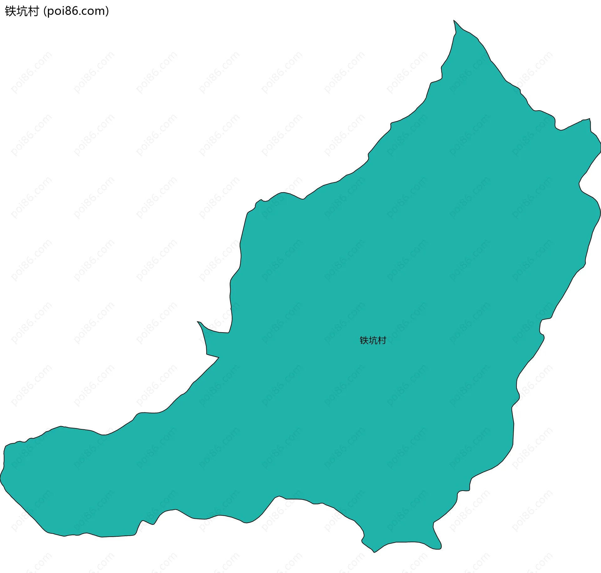 铁坑村边界地图