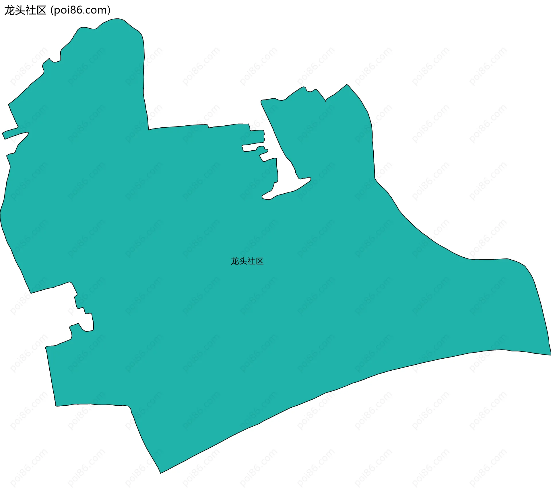 龙头社区边界地图