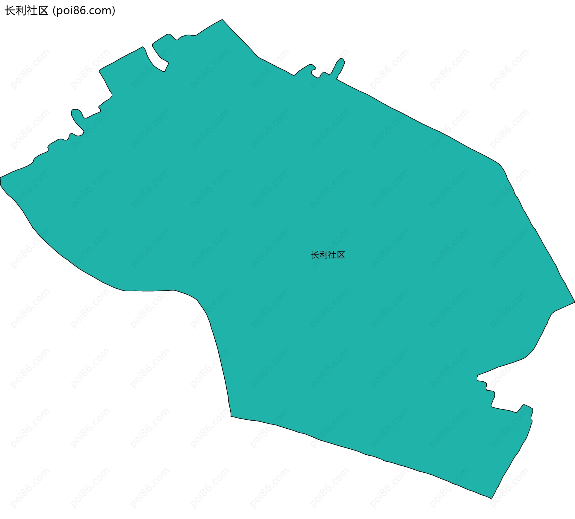 长利社区边界地图