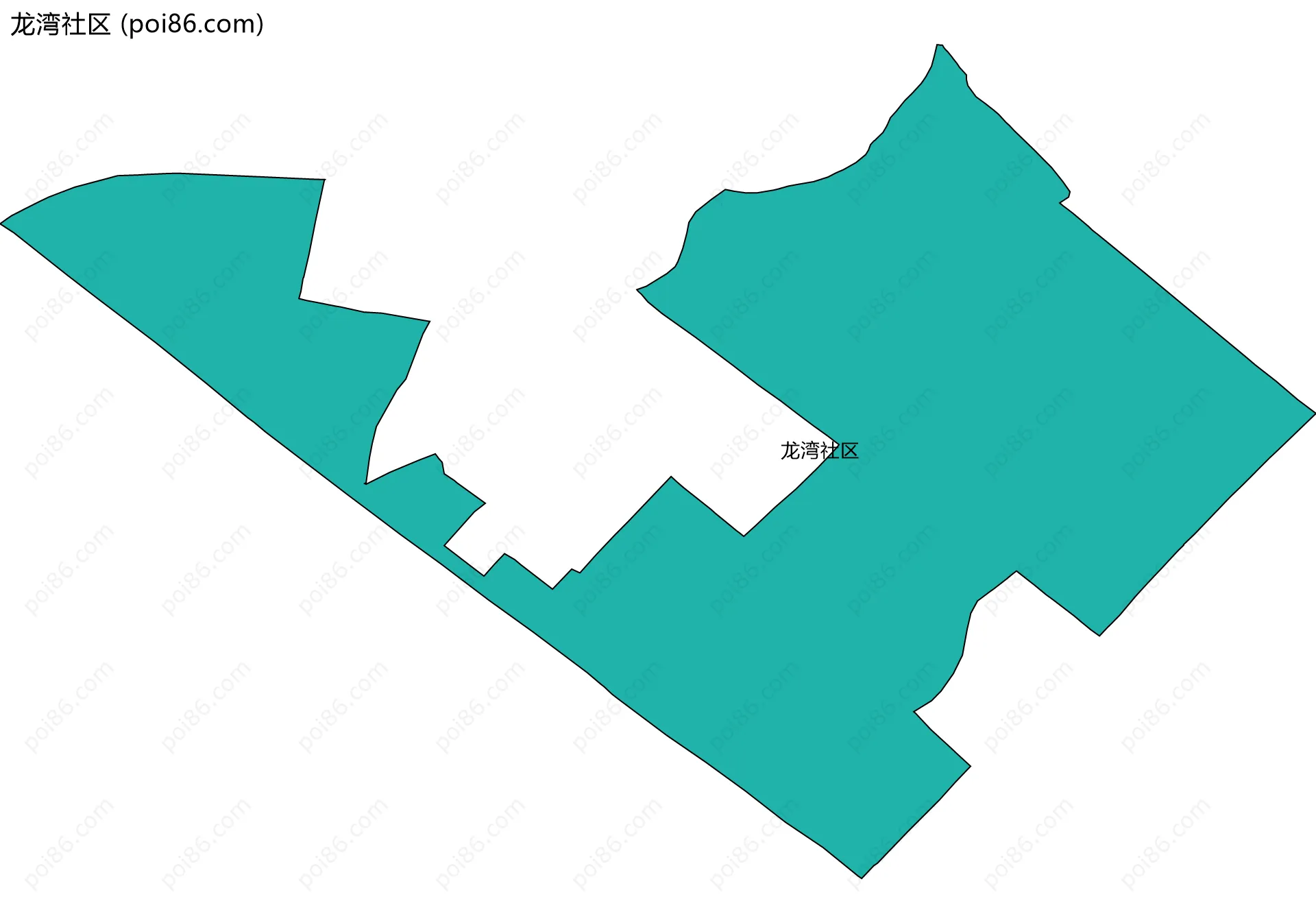 龙湾社区边界地图