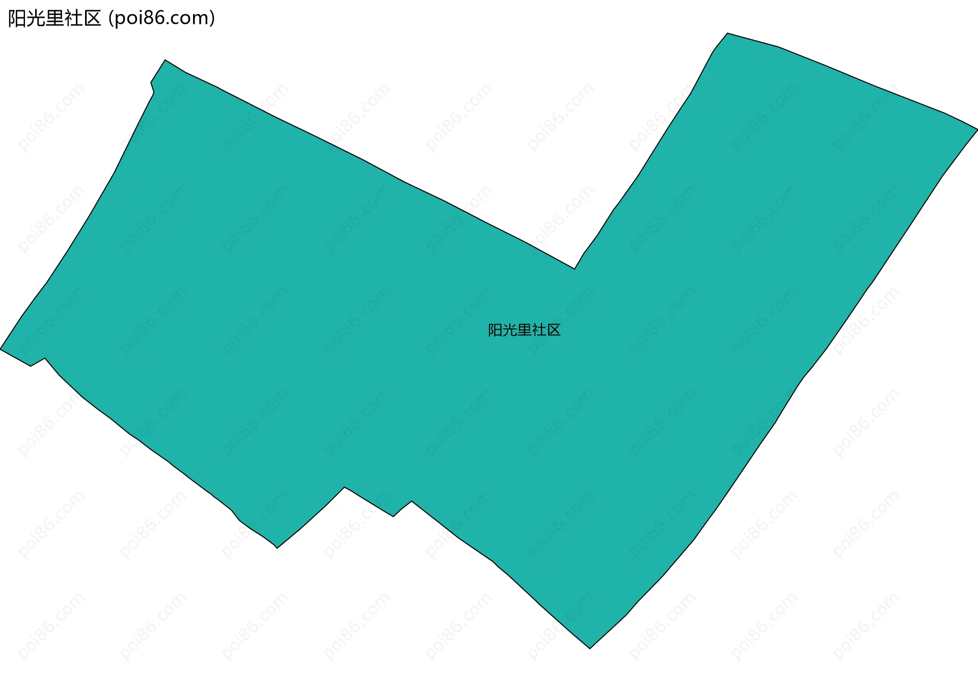 阳光里社区边界地图