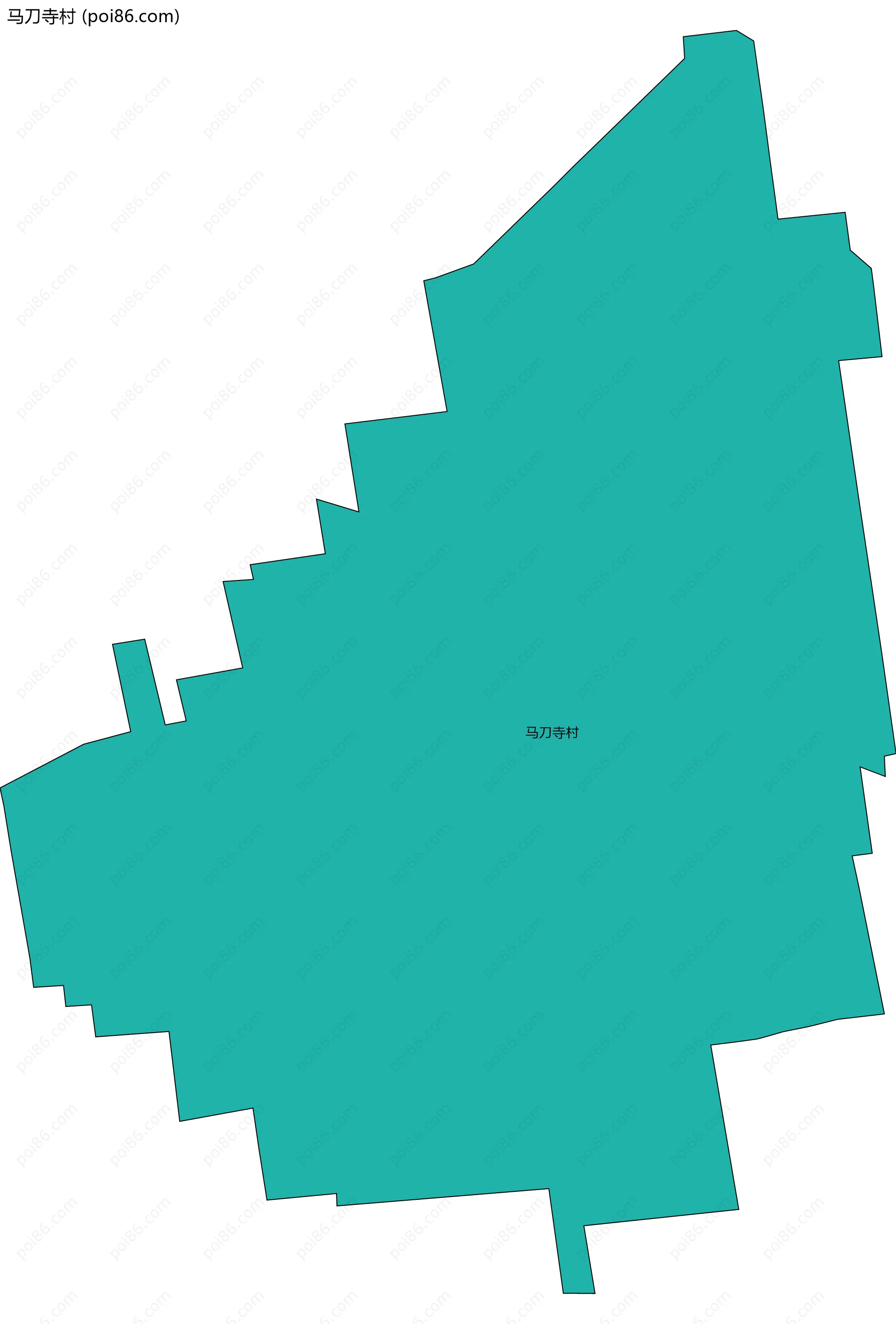 马刀寺村边界地图