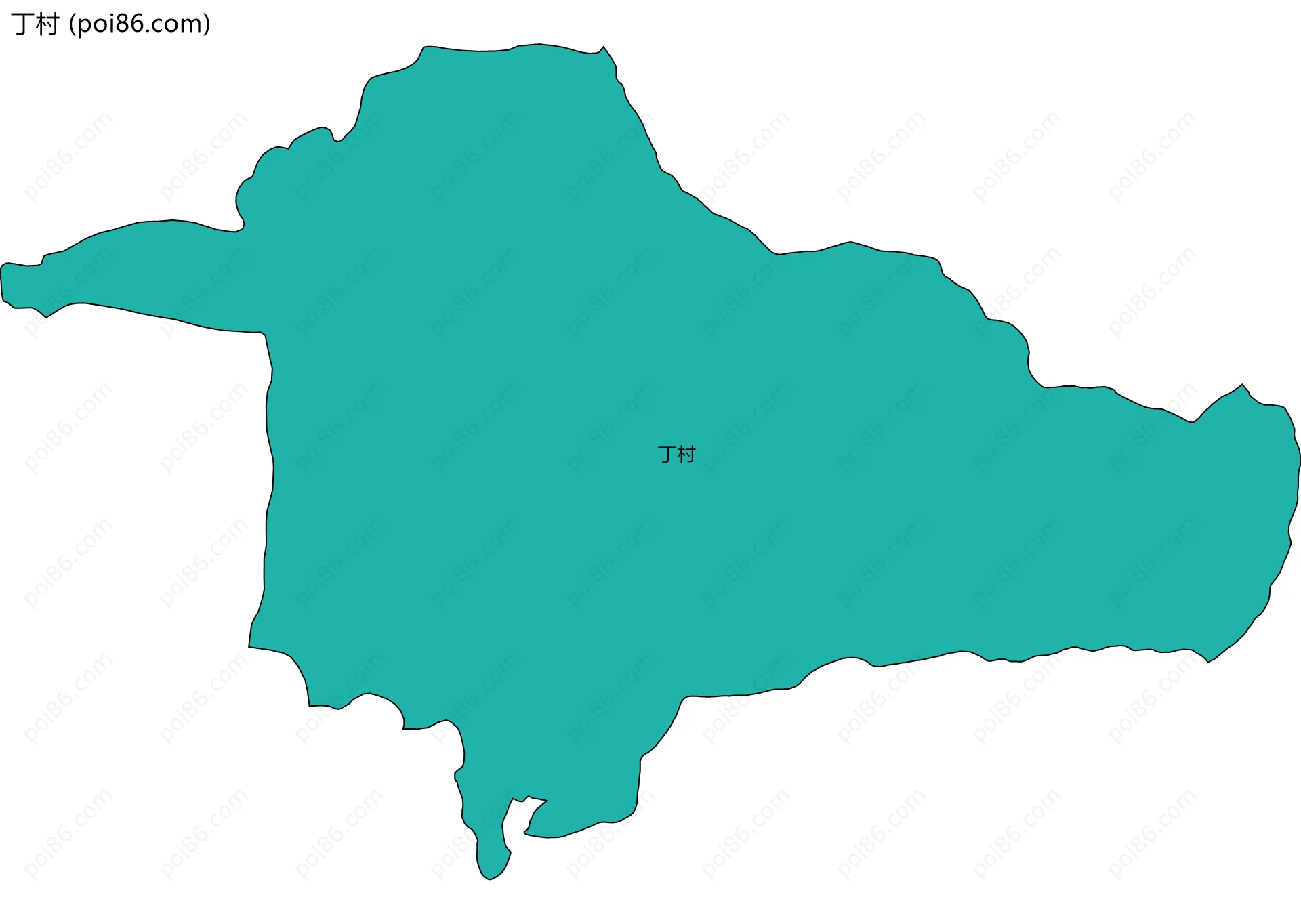 丁村边界地图