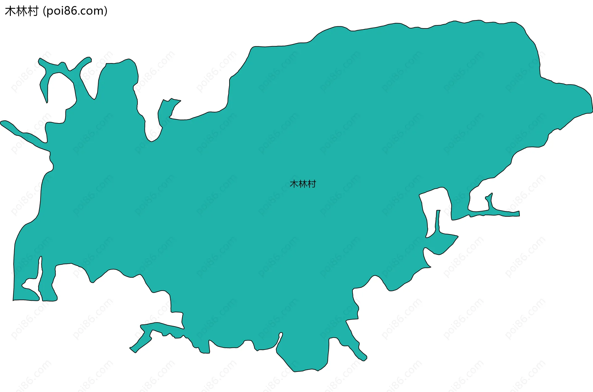 木林村边界地图