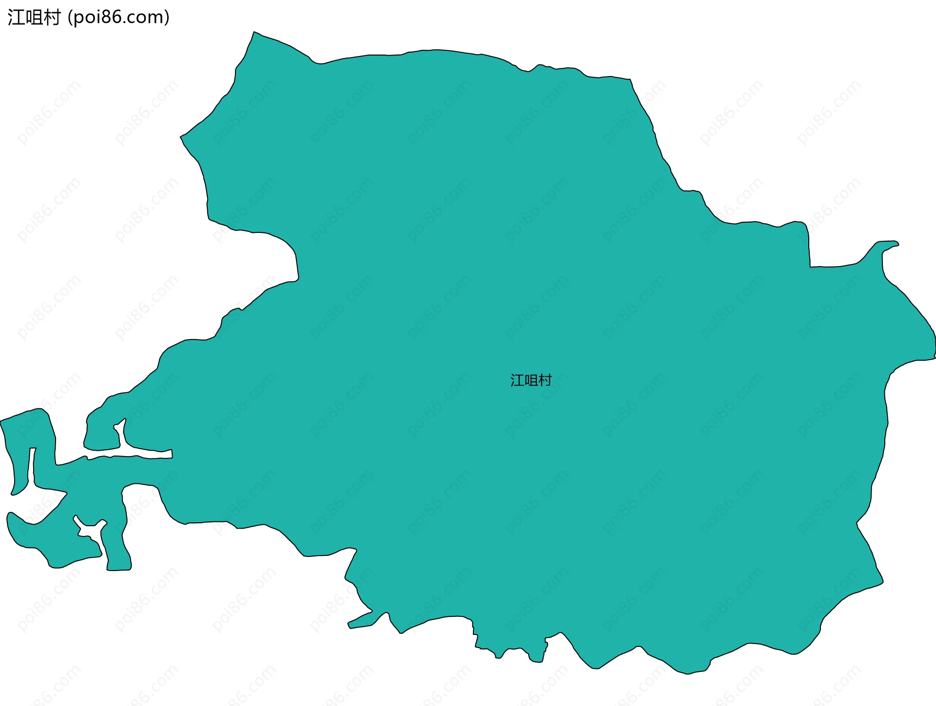 江咀村边界地图
