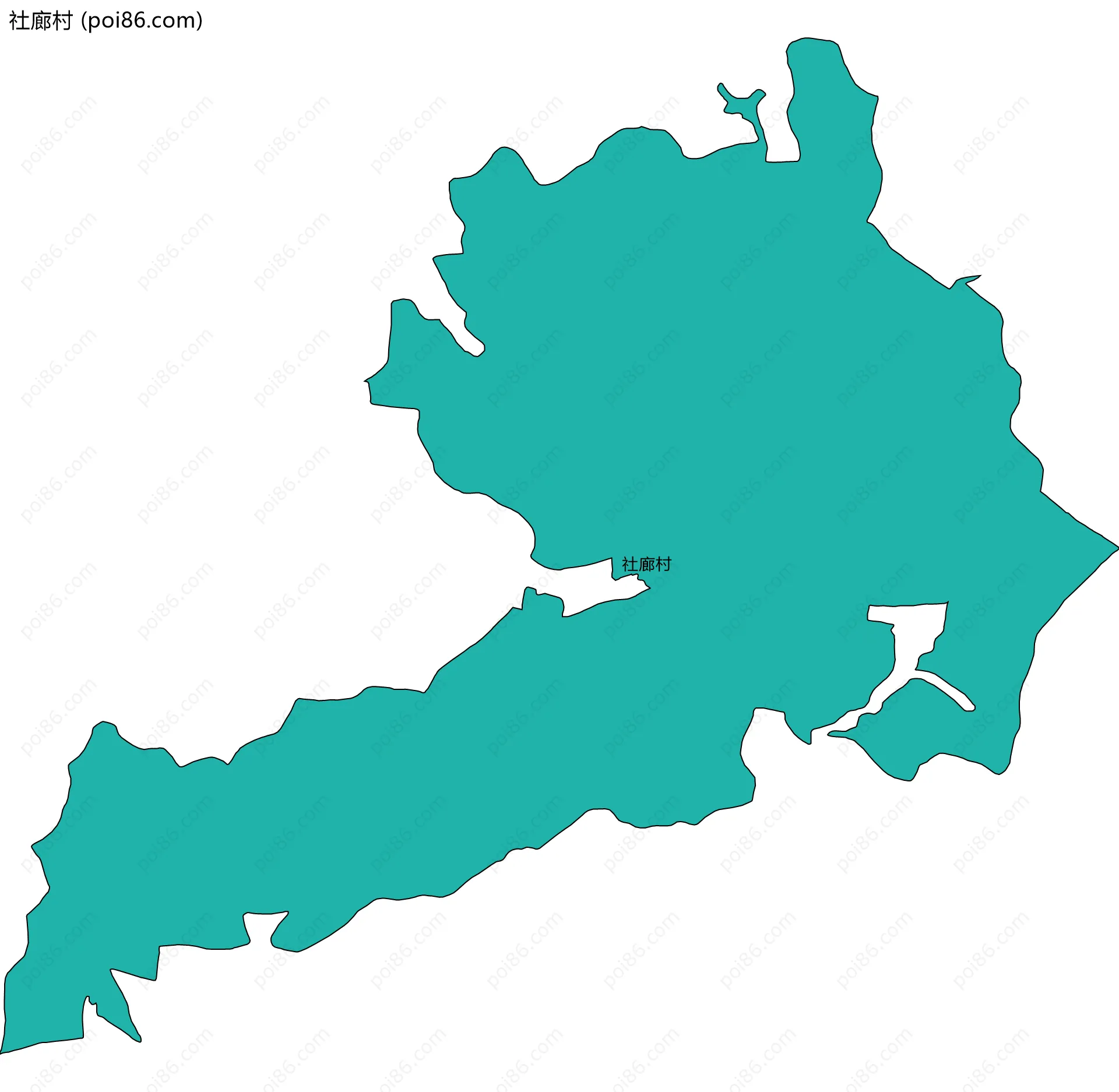 社廊村边界地图
