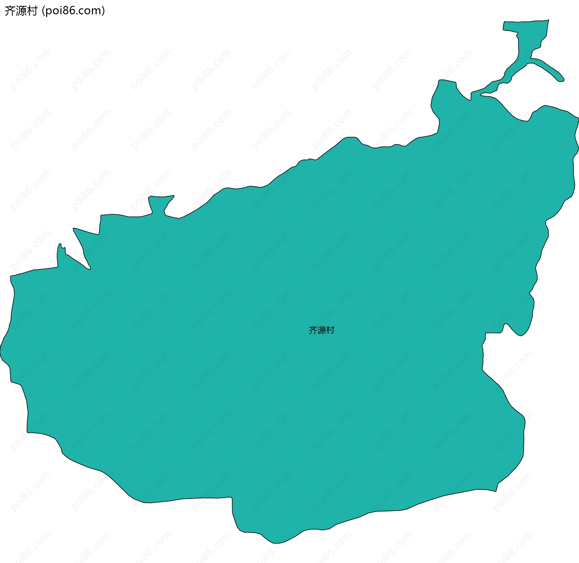 齐源村边界地图