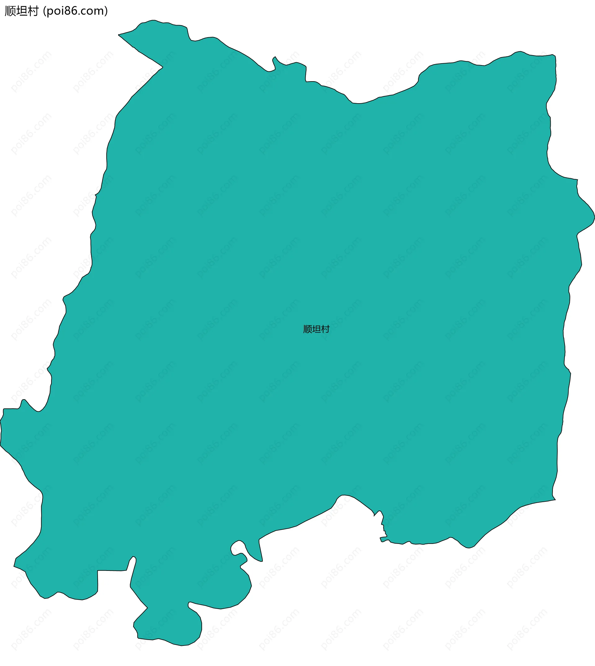 顺坦村边界地图