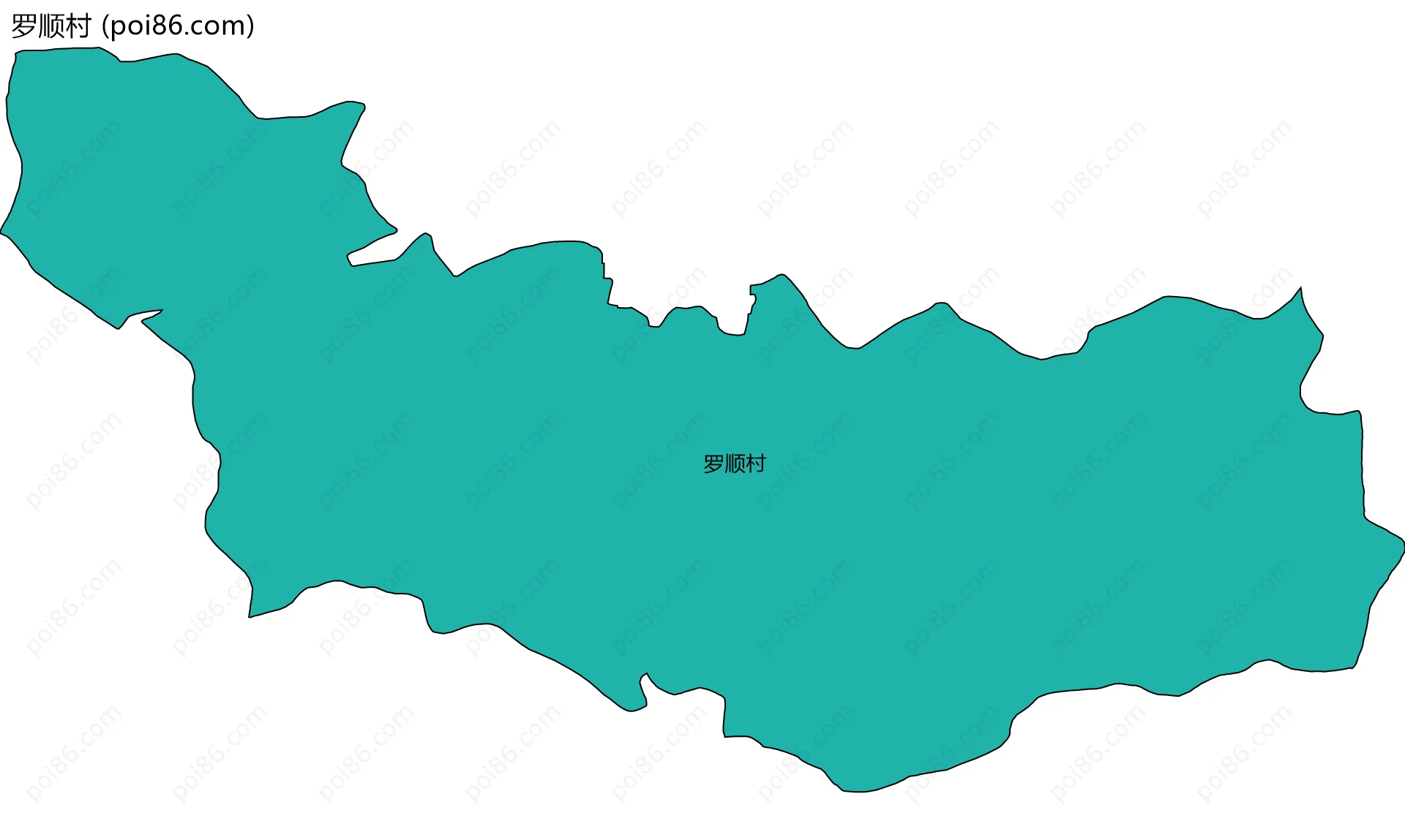 罗顺村边界地图