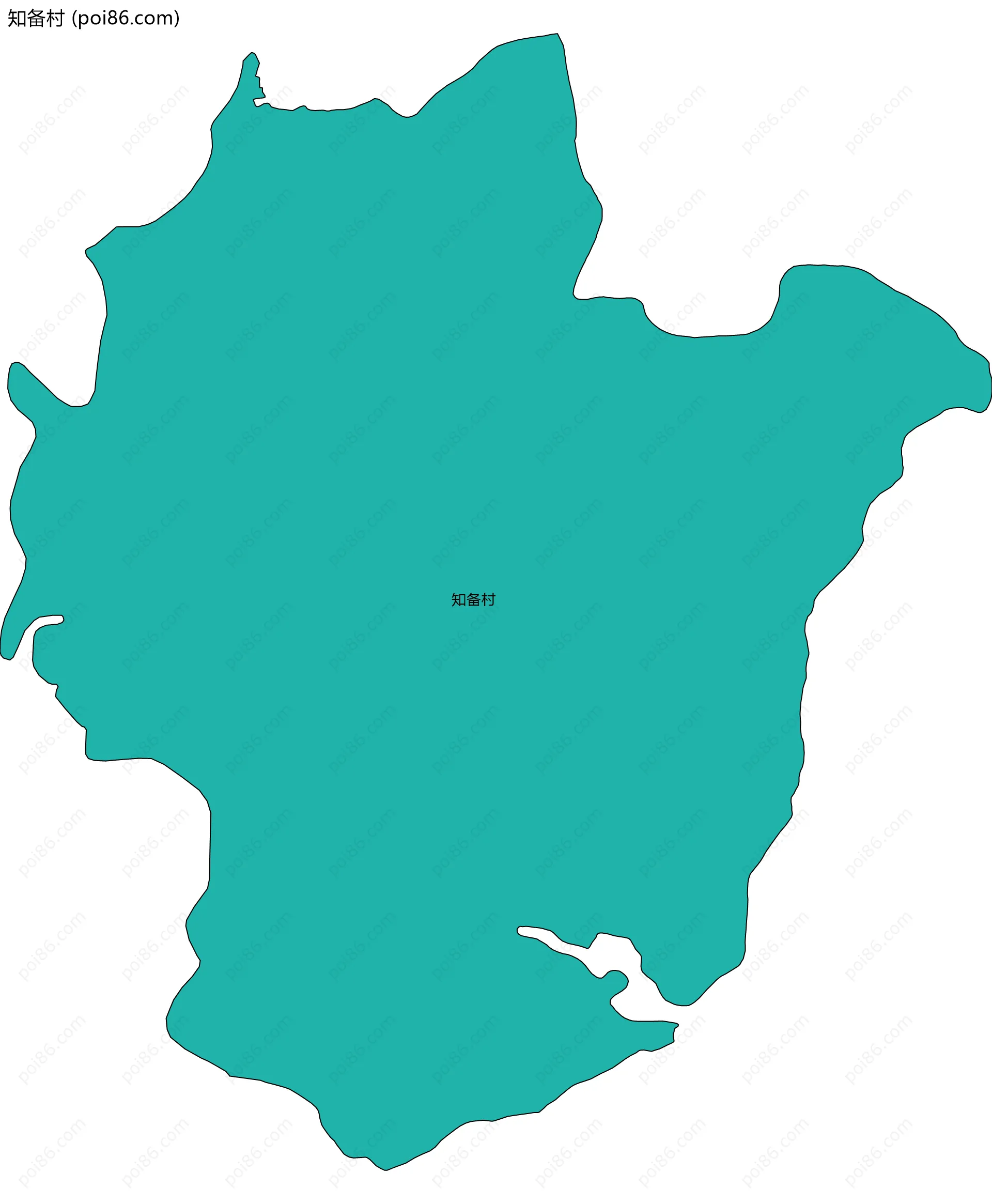 知备村边界地图