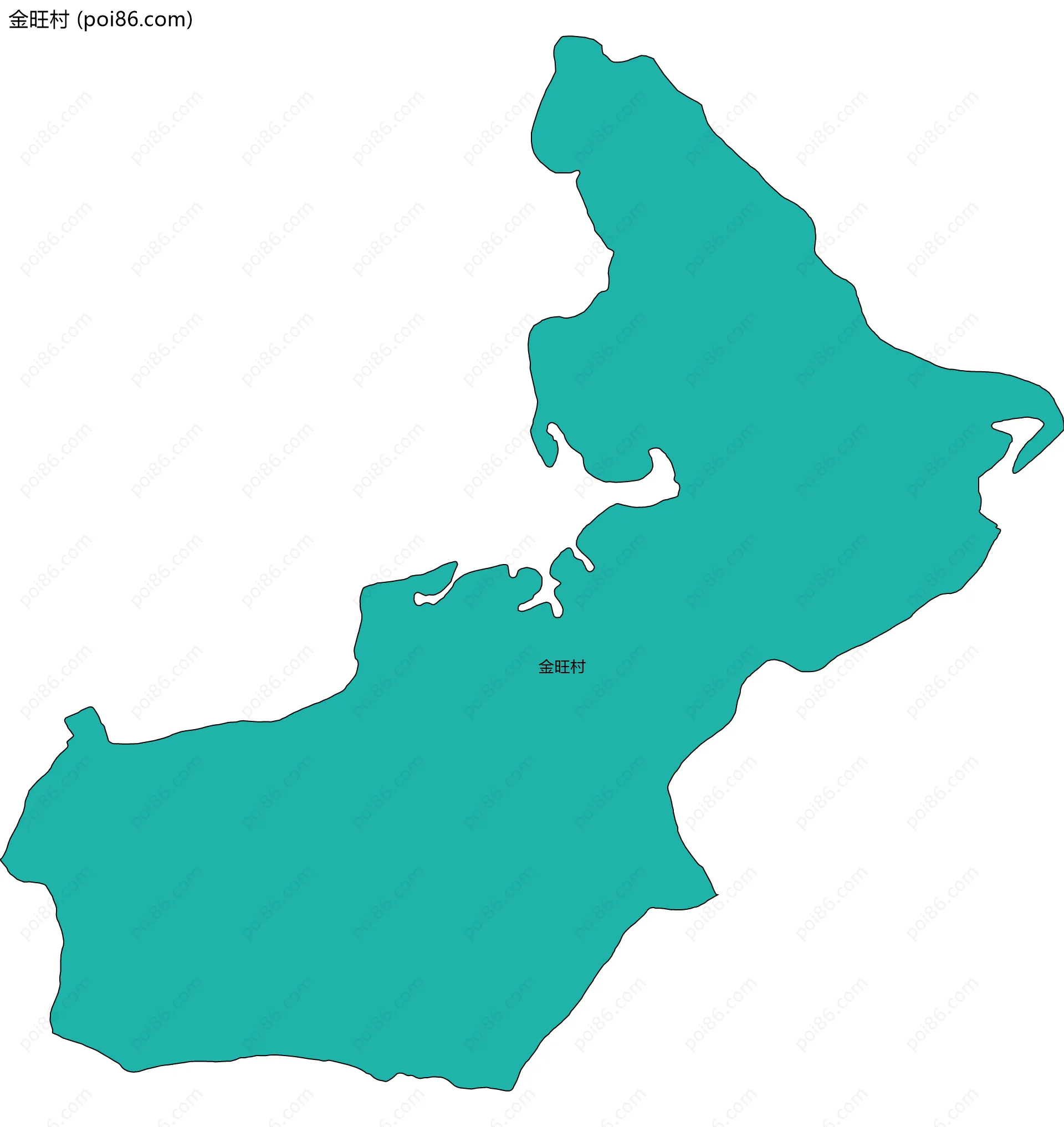 金旺村边界地图