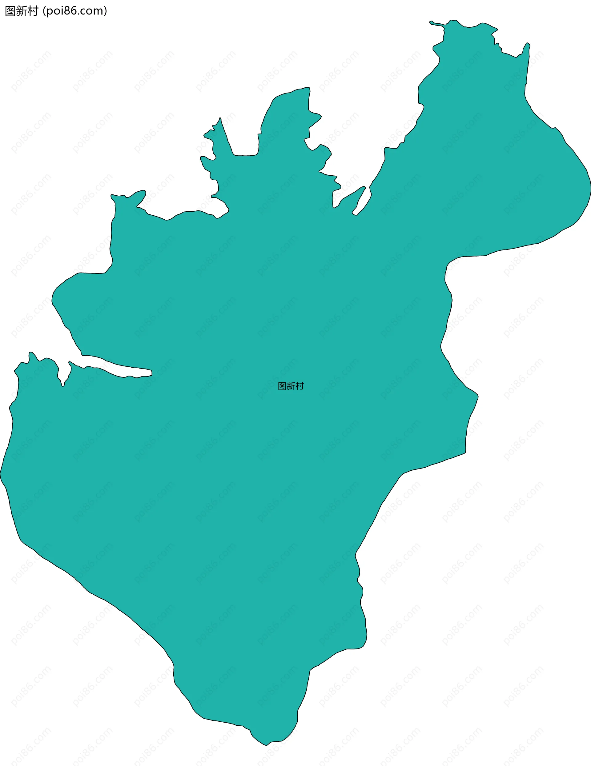 图新村边界地图