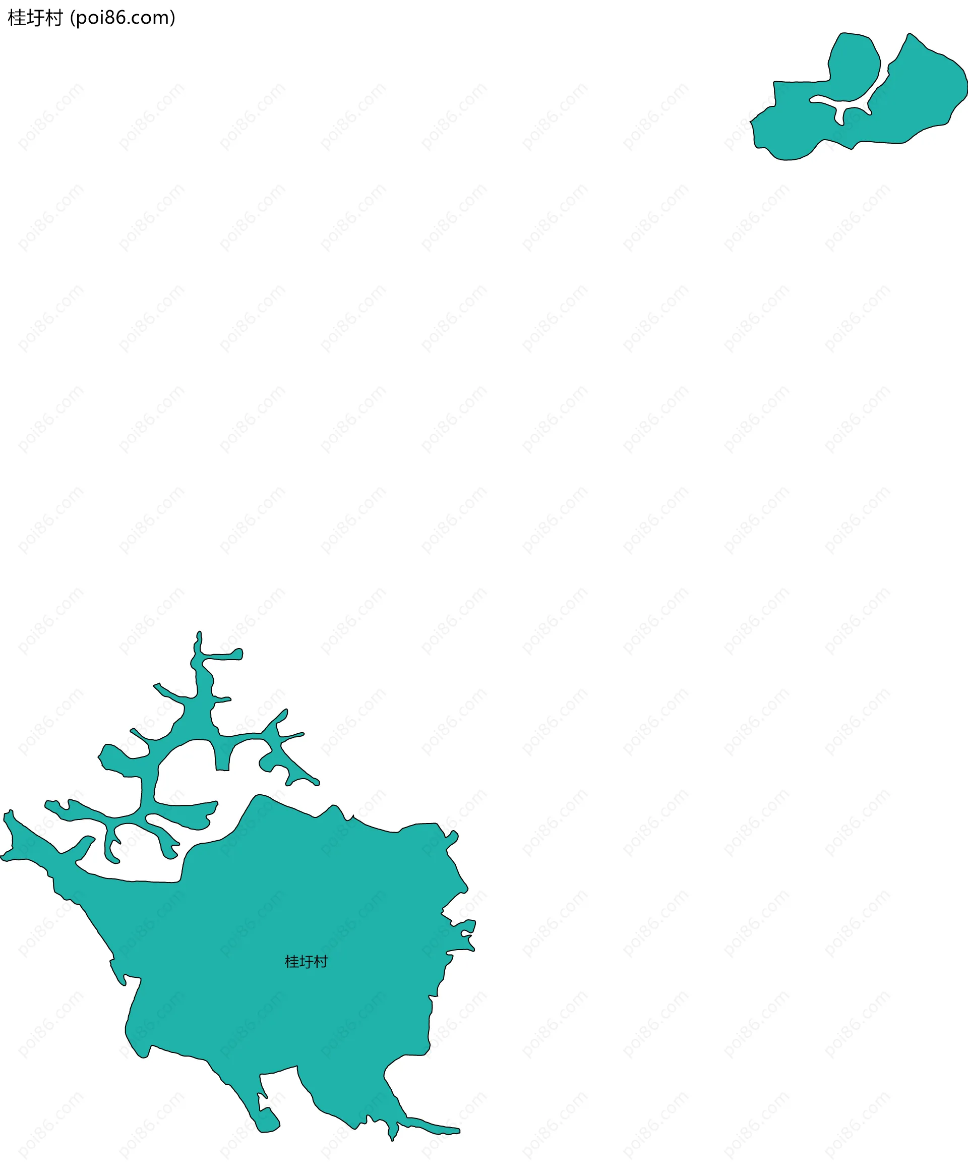 桂圩村边界地图