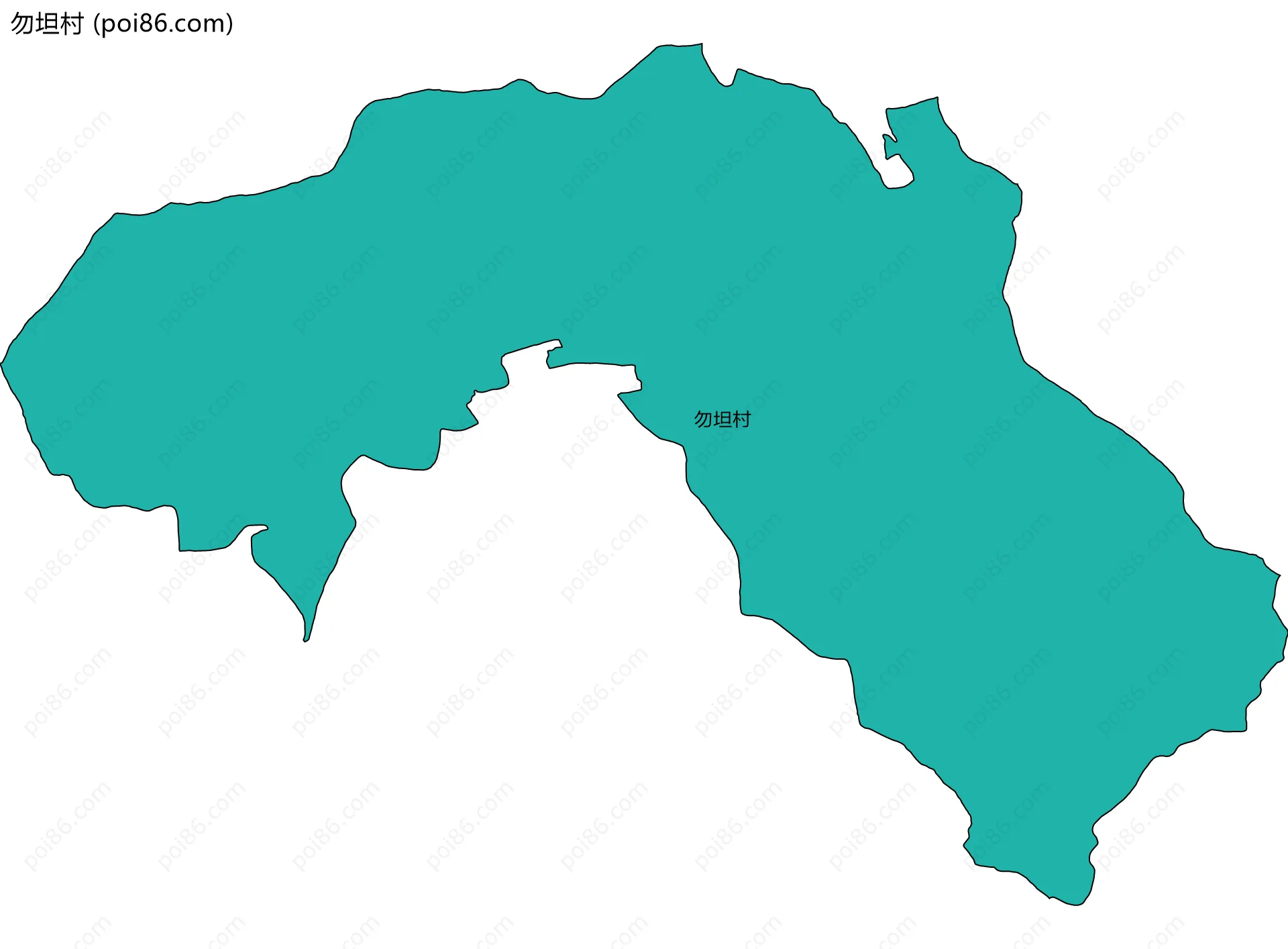 勿坦村边界地图