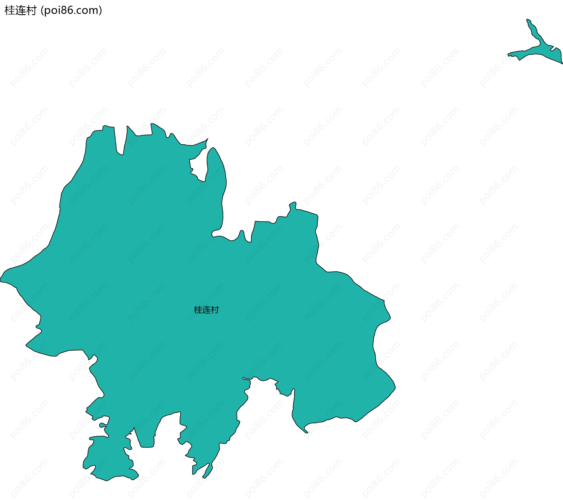 桂连村边界地图