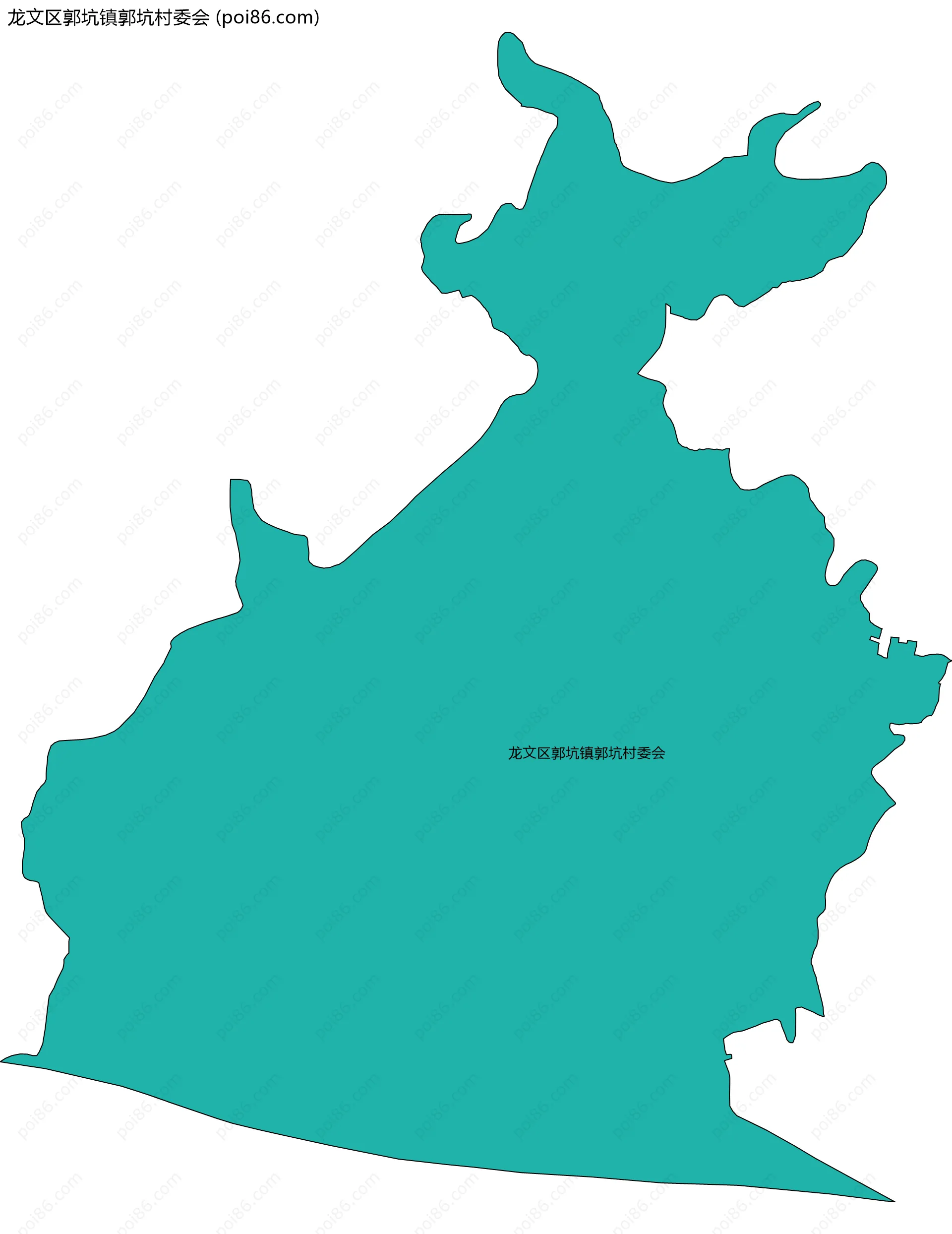 龙文区郭坑镇郭坑村委会边界地图