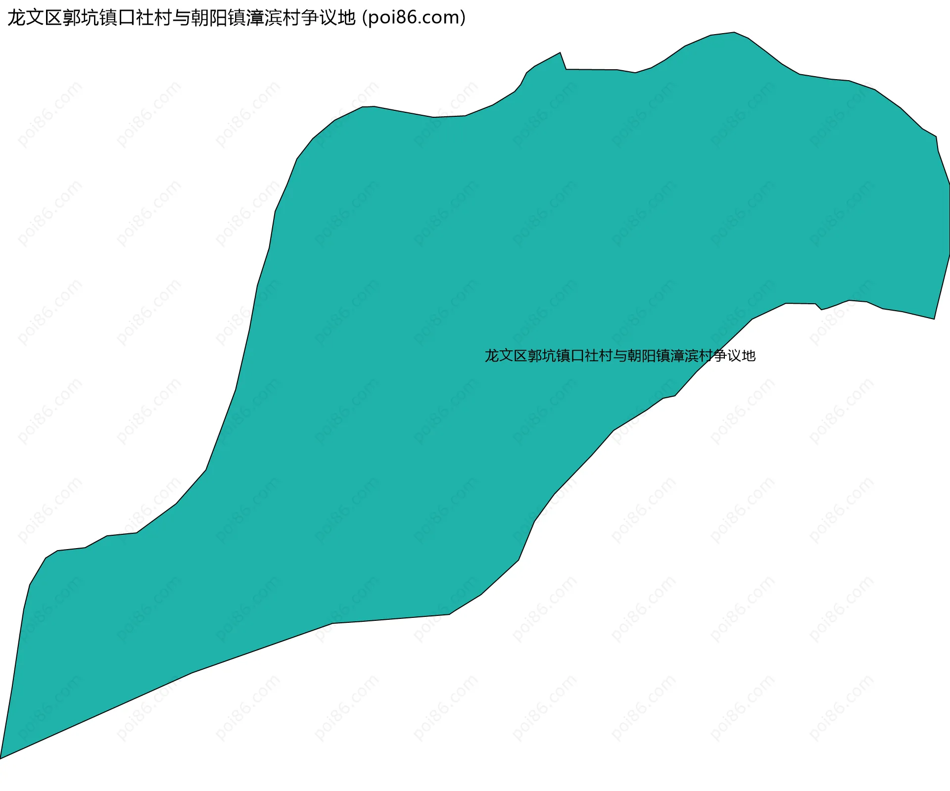 龙文区郭坑镇口社村与朝阳镇漳滨村争议地边界地图
