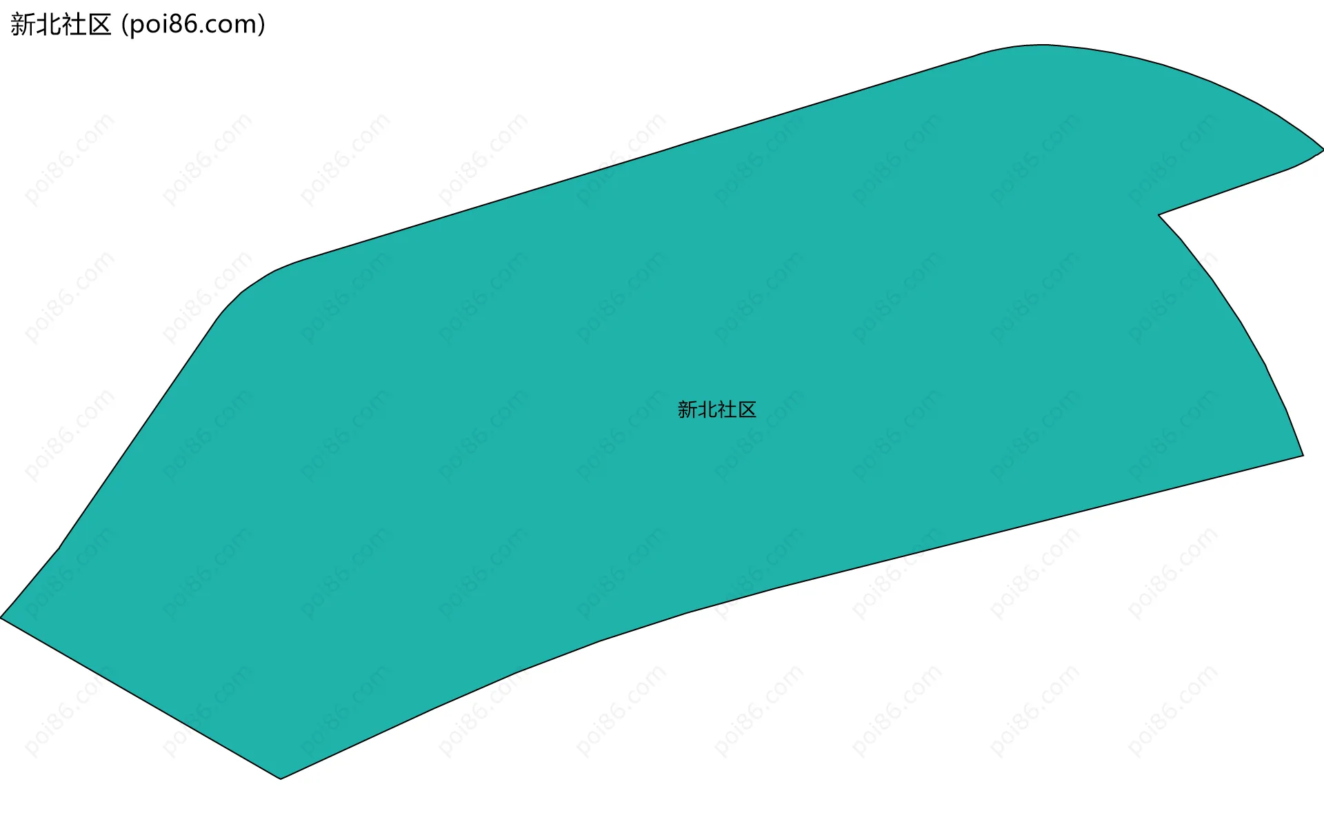 新北社区边界地图