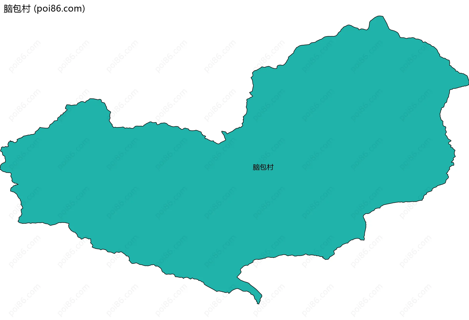 脑包村边界地图