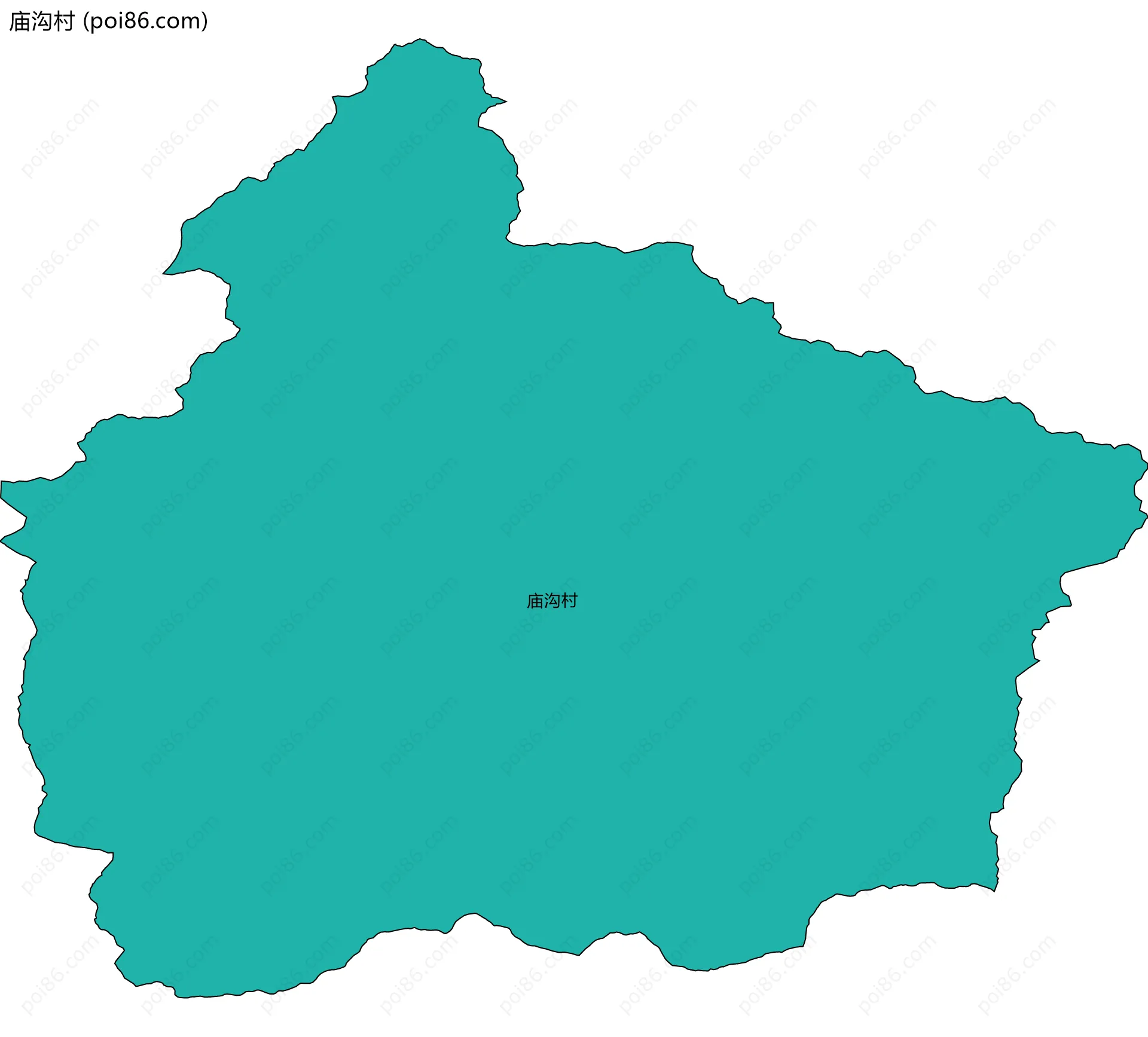 庙沟村边界地图