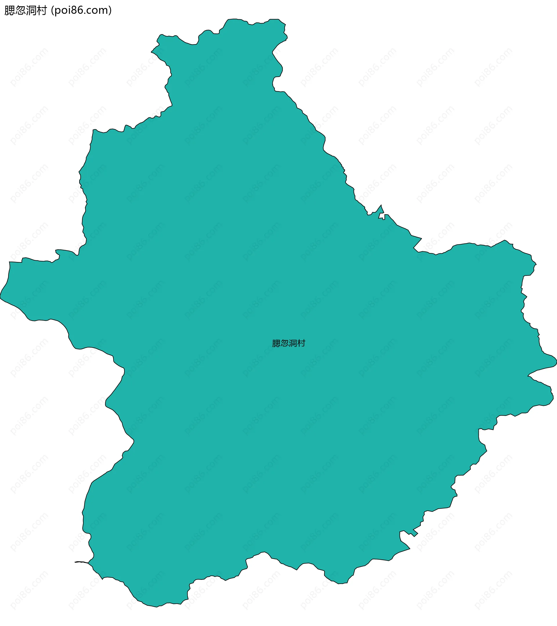 腮忽洞村边界地图