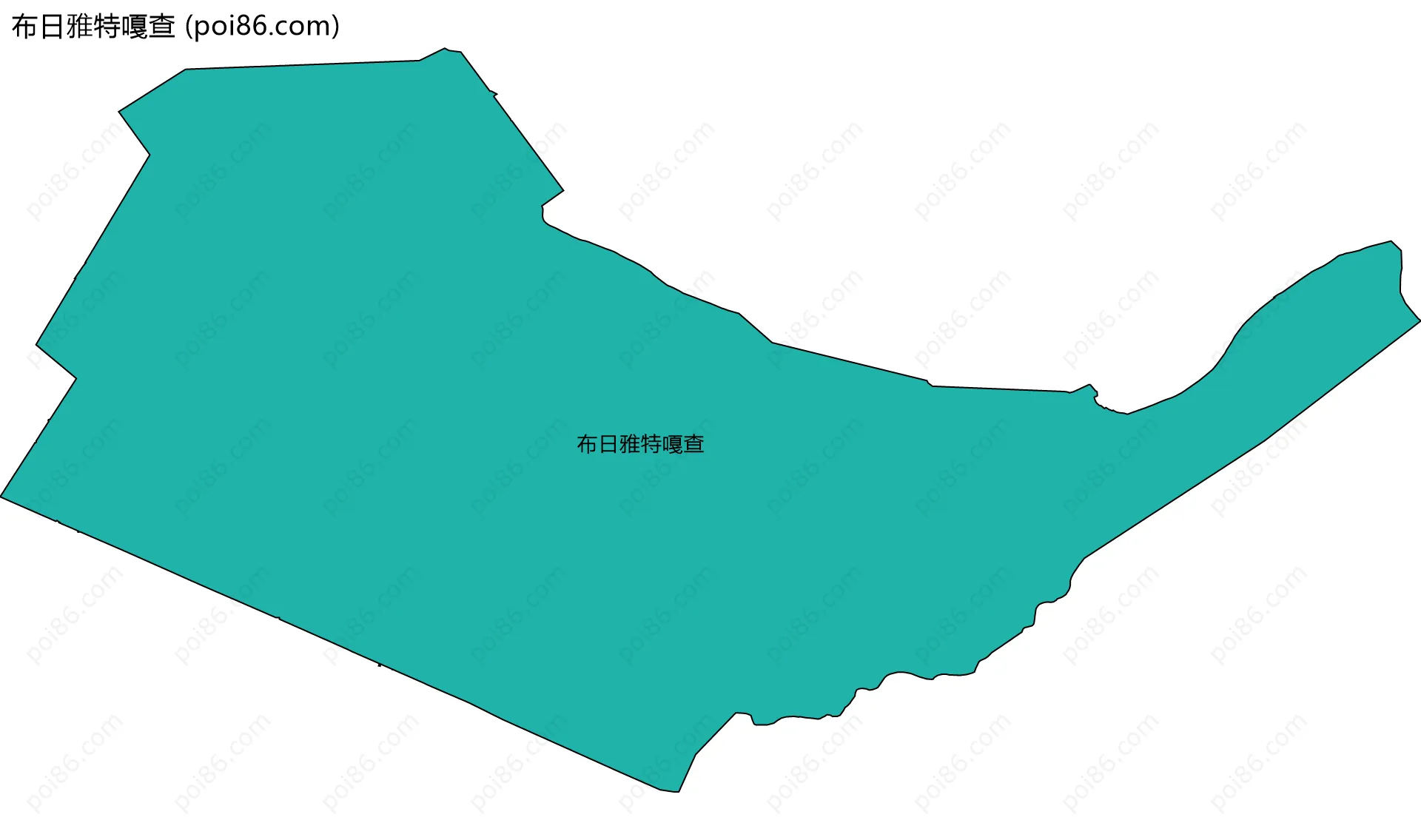布日雅特嘎查边界地图