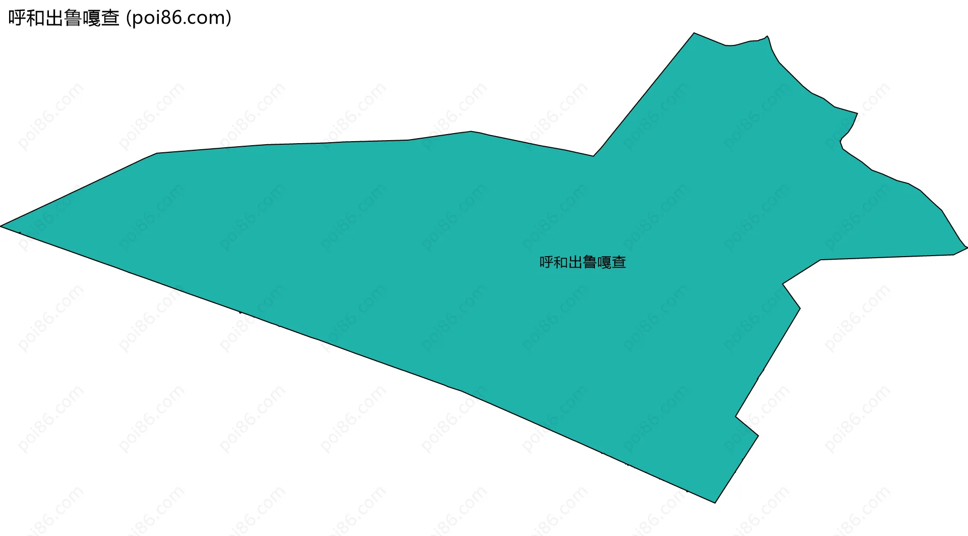 呼和出鲁嘎查边界地图