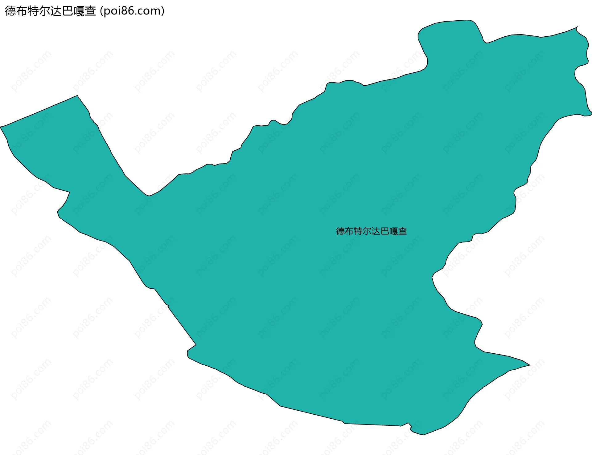 德布特尔达巴嘎查边界地图