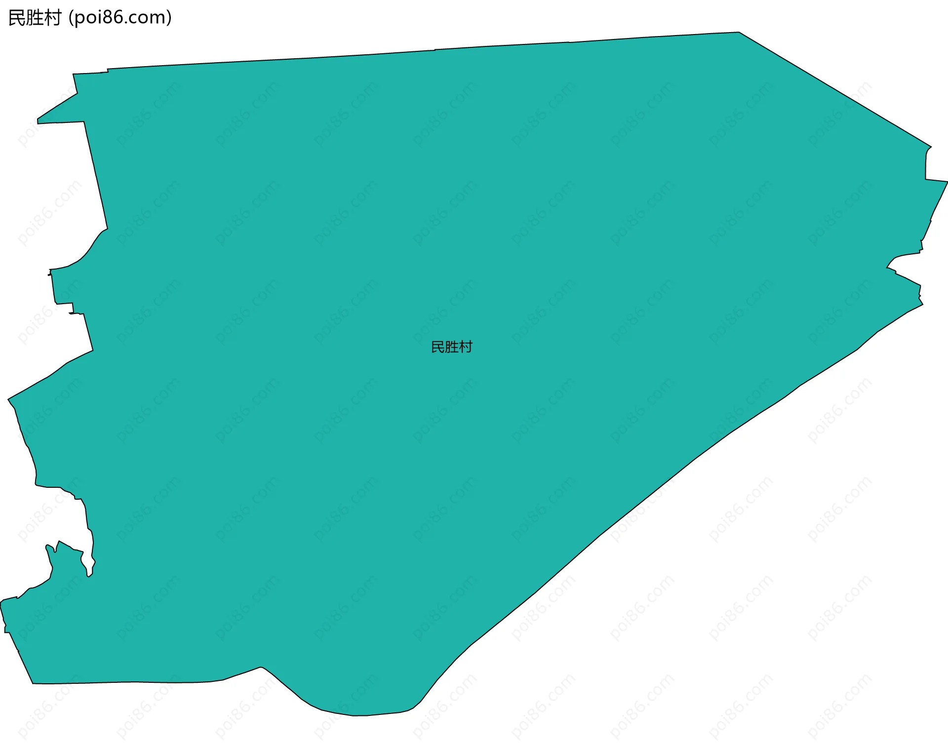 民胜村边界地图